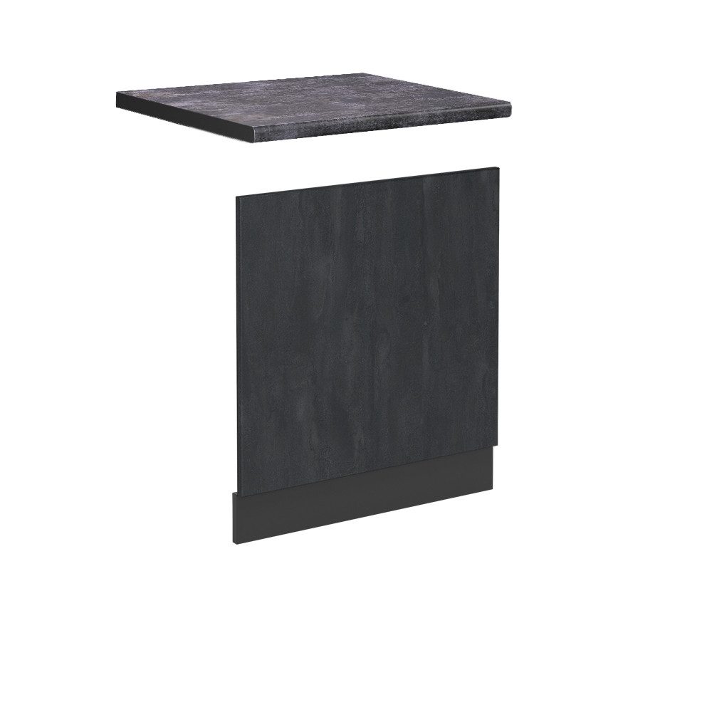 Vicco Frontblende R-Line, Schwarz Beton/Anthrazit, 60 cm AP Anthrazit (1 St)