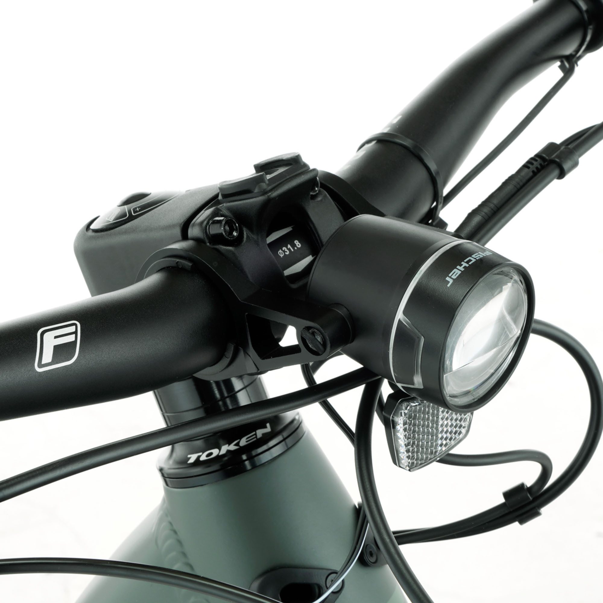FISCHER Fahrrad E-Bike ATB TERRA T100 55 711, 10 Gang Shimano Schaltwerk Deore Schaltwerk, Mittelmotor, 711 Wh, Pedelec, Elektrofahrrad für Damen und Herren