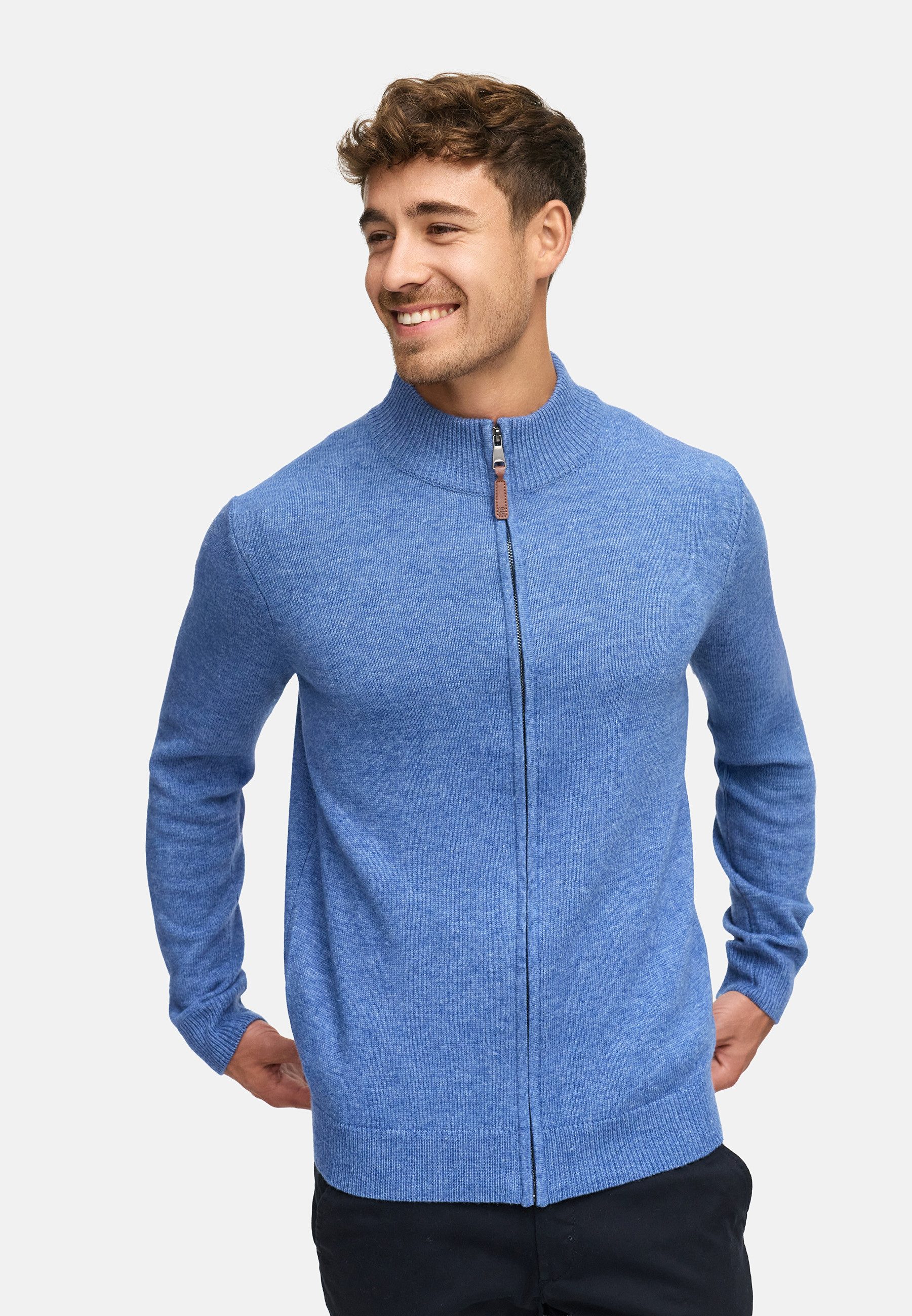 Indicode Strickjacke Herren INMargous Cardigan Herrenstrickjacke Moderne St günstig online kaufen