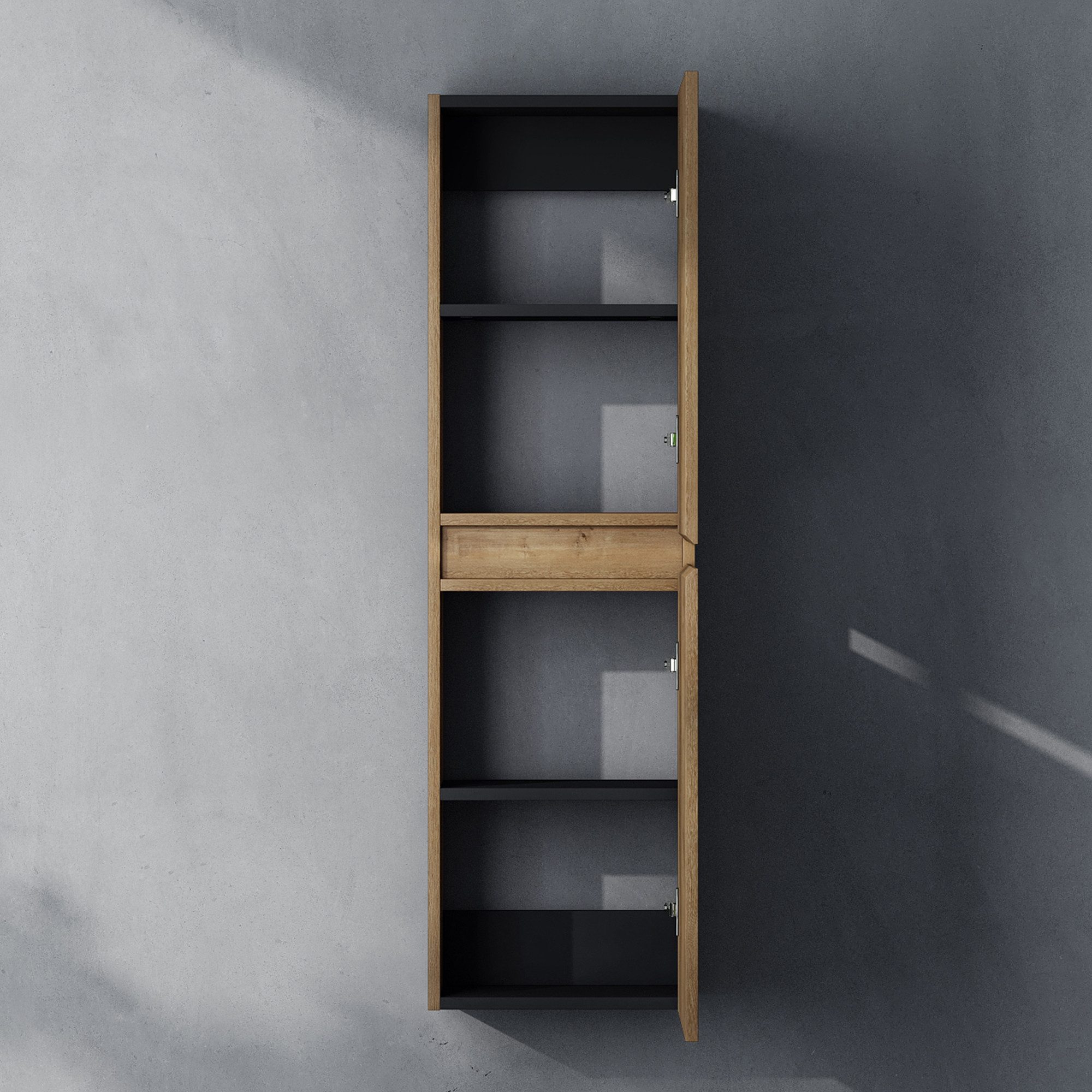 doporro Seitenschrank Badschrank Schmal Hochschrank Badezimmer Hängend Verona