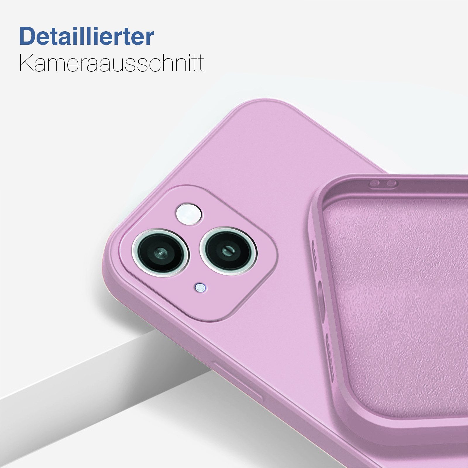 Tec-Expert Handyhülle SoftGrip Cover Hülle für Apple iPhone 13, Handy Case Bumper integrierter Kameraschutz flexibel