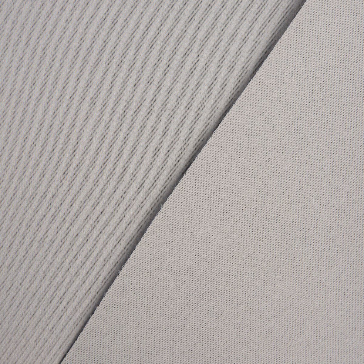 SCHÖNER LEBEN. Stoff Verdunklungsstoff Meterware Vorhangstoff einfarbig hellgrau 280cm, pflegeleicht