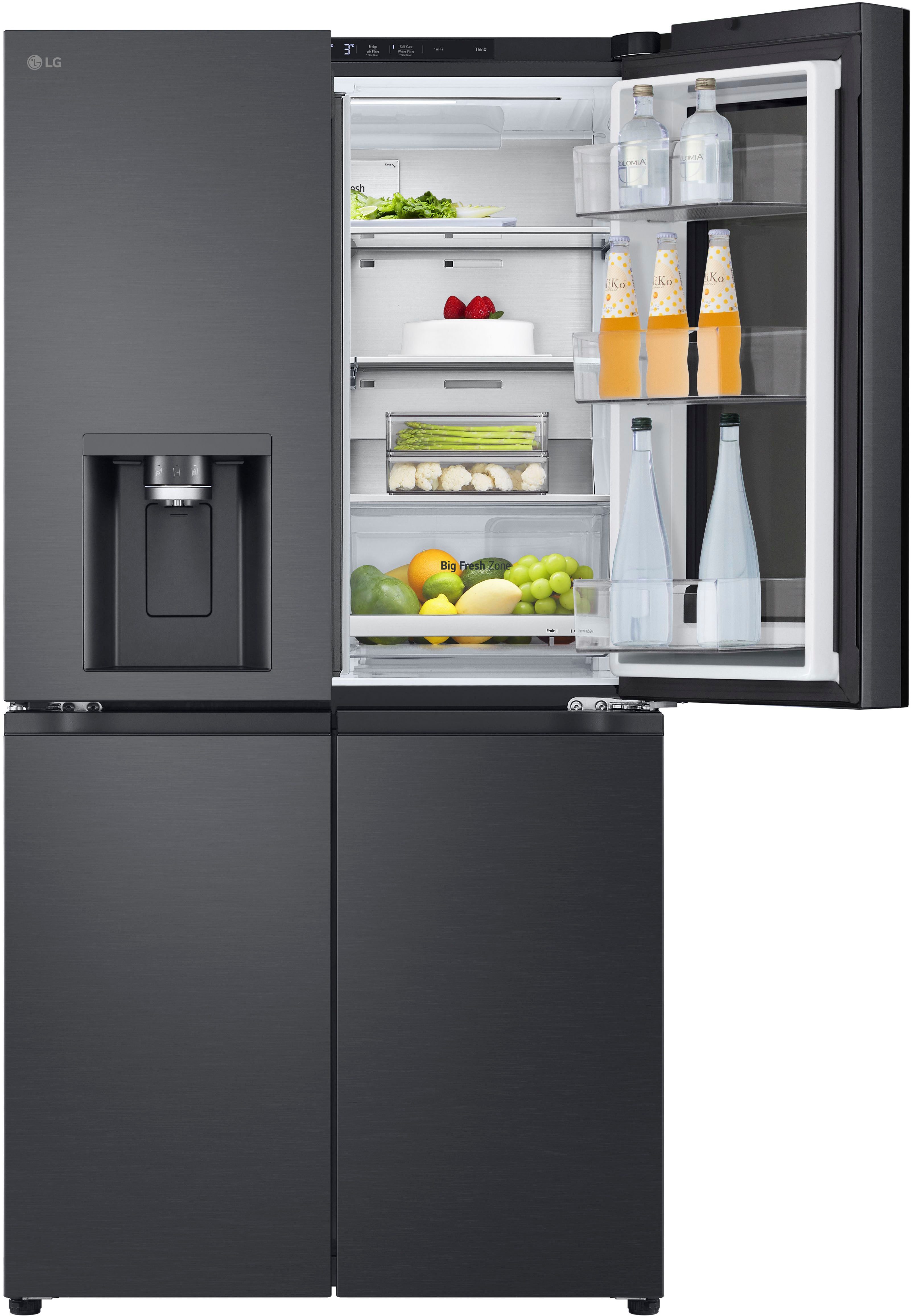 LG Multi Door GMG960EVEE, 179,2 cm hoch, 91,4 cm breit, InstaView®: zweimal klopfen, reinschauen! mit Craft Ice - Spender