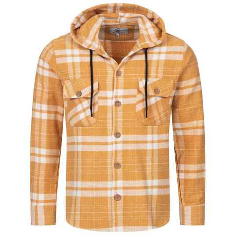 Rock Creek Flanellhemd Herren Hemd Flanellhemd mit Kapuze H-328