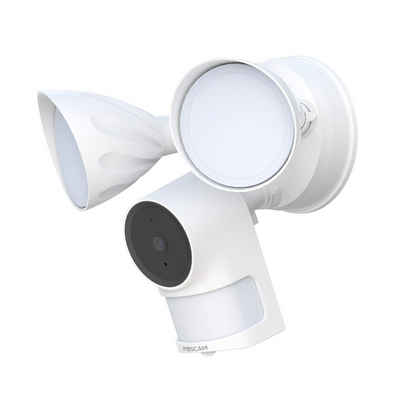 Foscam F41 4 MP DUALBAND-WLAN Überwachungskamera (Außenbereich, Innenbereich, mit Flutlicht, P2P-Funktion, PIR-Bewegungssensor, Bewegungs- und Geräuscherkennung, 2 große Scheinwerfer, Zwei-Wege-Audio, Wasserdicht IP65)
