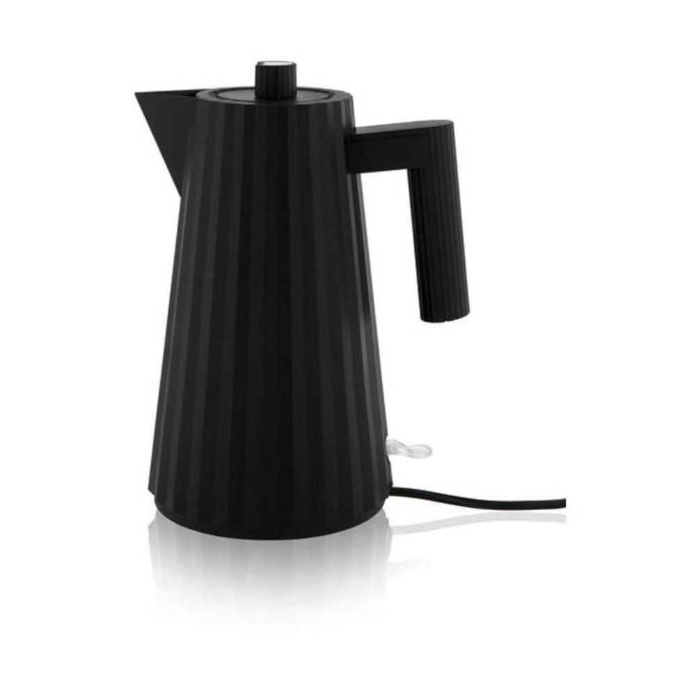 Alessi Wasserkocher Wasserkocher 1,7 l 2400 W Plissé schwarz, 1.70 l, Wasserkocher, 1,7 l, thermoplastisches Harz, schwarz