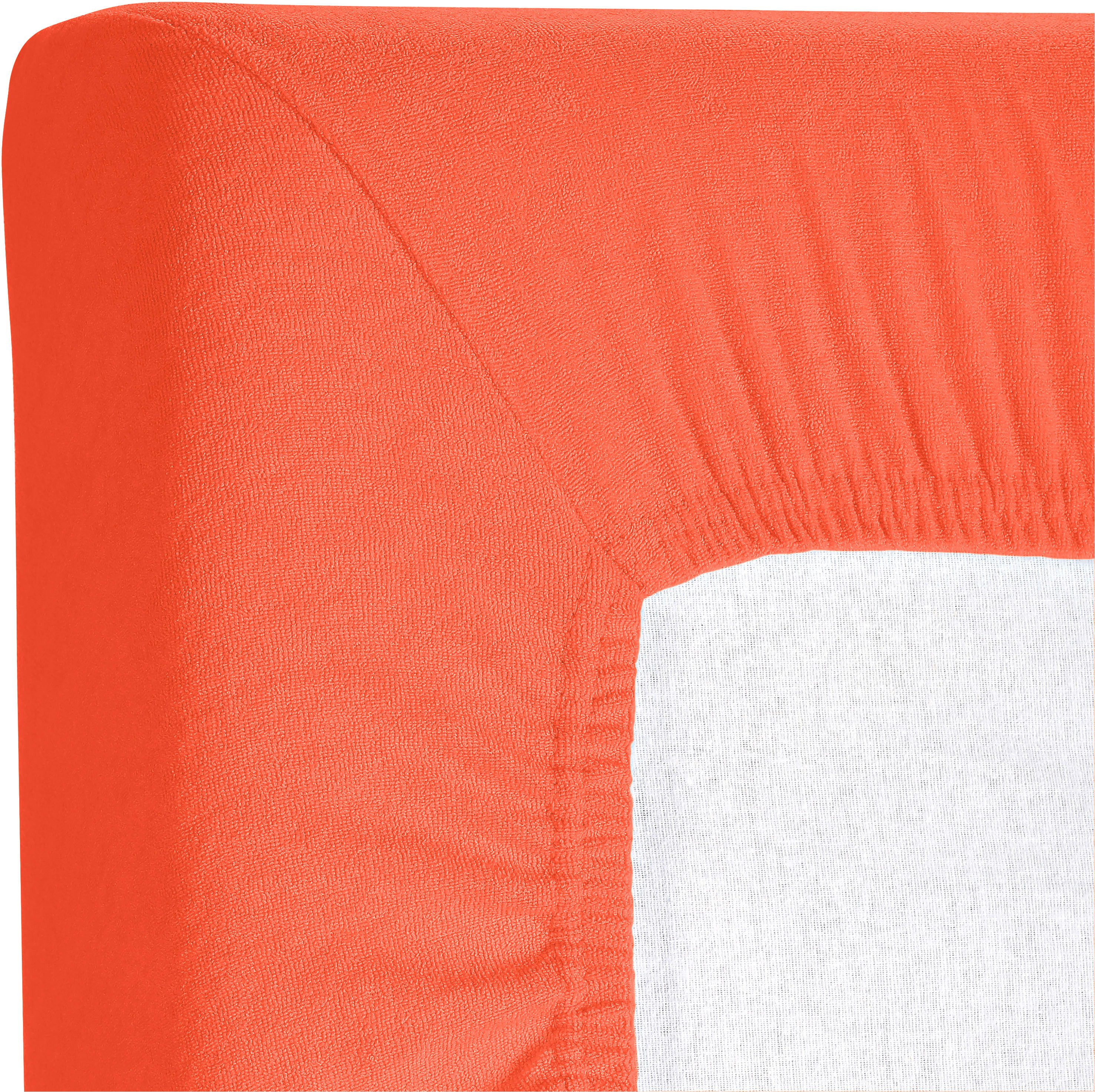 KUM Spannbettlaken Frottee Spannbetttuch, Frottee, Gummizug: rundum, (2 Stü günstig online kaufen