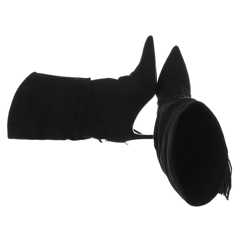 Ital-Design Eleganter Damen-Stiefel mit Fransen-Detail für Freizeit Stiefel günstig online kaufen