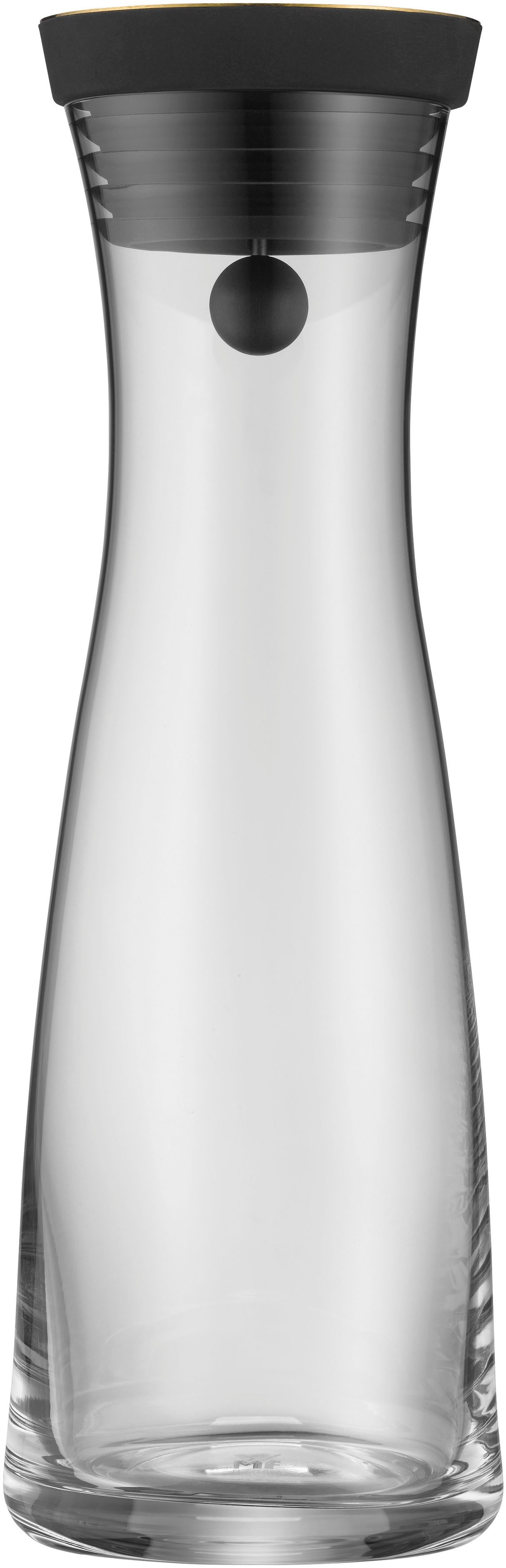 WMF Wasserkaraffe Basic, 1 Liter, Glaskaraffe, integriertes Sieb, tropffrei