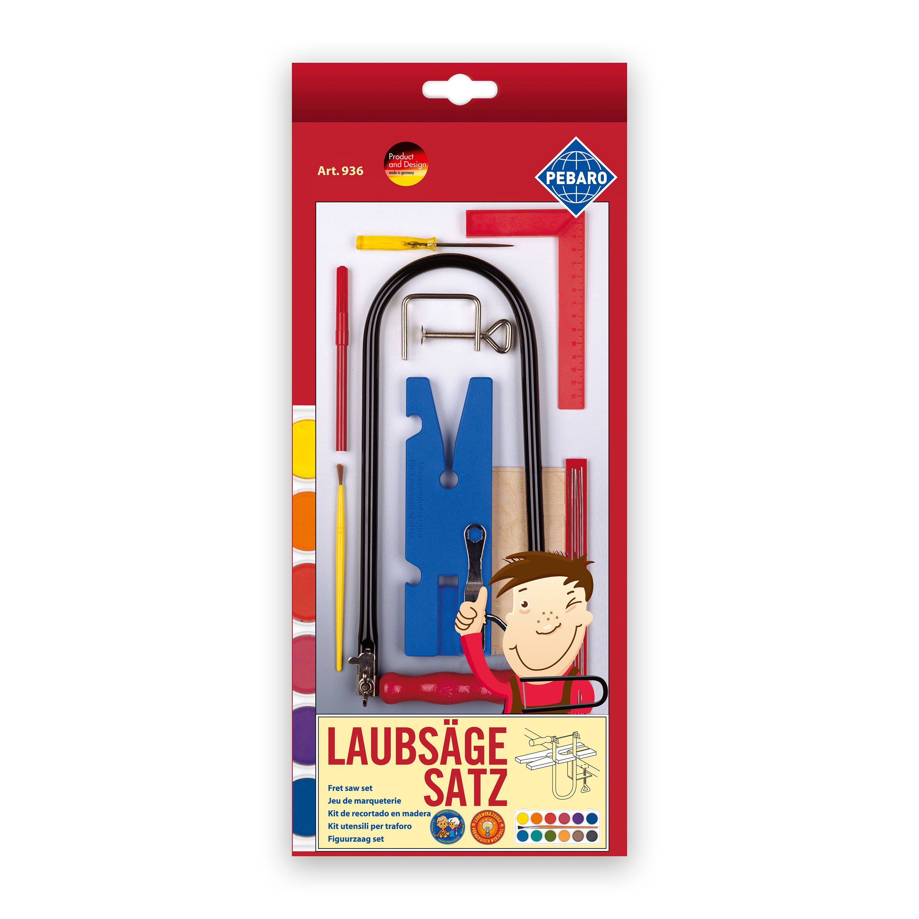 Pebaro Kinder-Werkzeug-Set Laubsäge-Starter-Set, 936