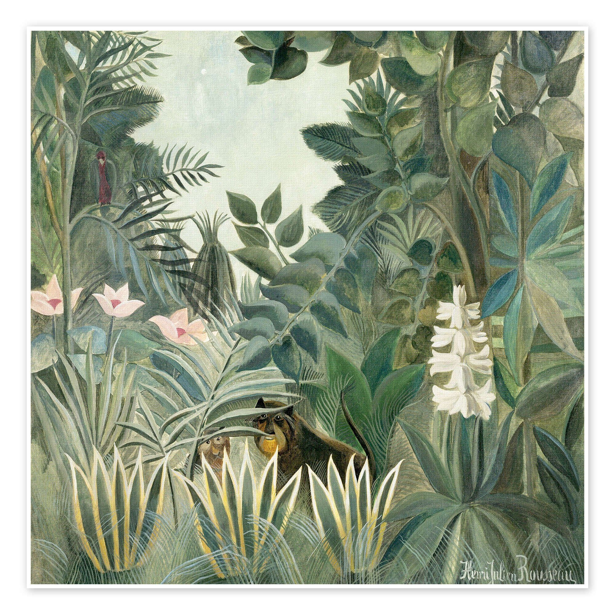 Posterlounge Poster Henri Rousseau, Äquatorialer Dschungel, günstig online kaufen