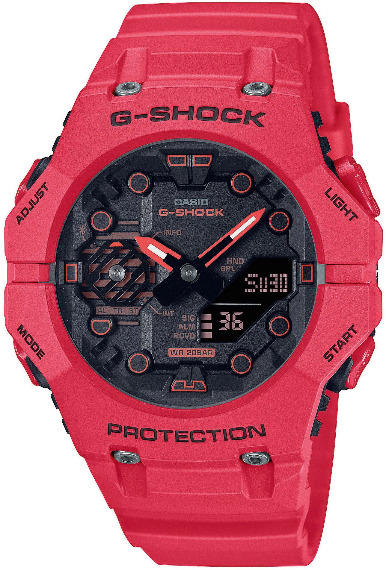 CASIO G-SHOCK GA-B001-4AER Smartwatch, Armbanduhr, Herrenuhr, Bluetooth, Stoppfunktion, Weltzeit