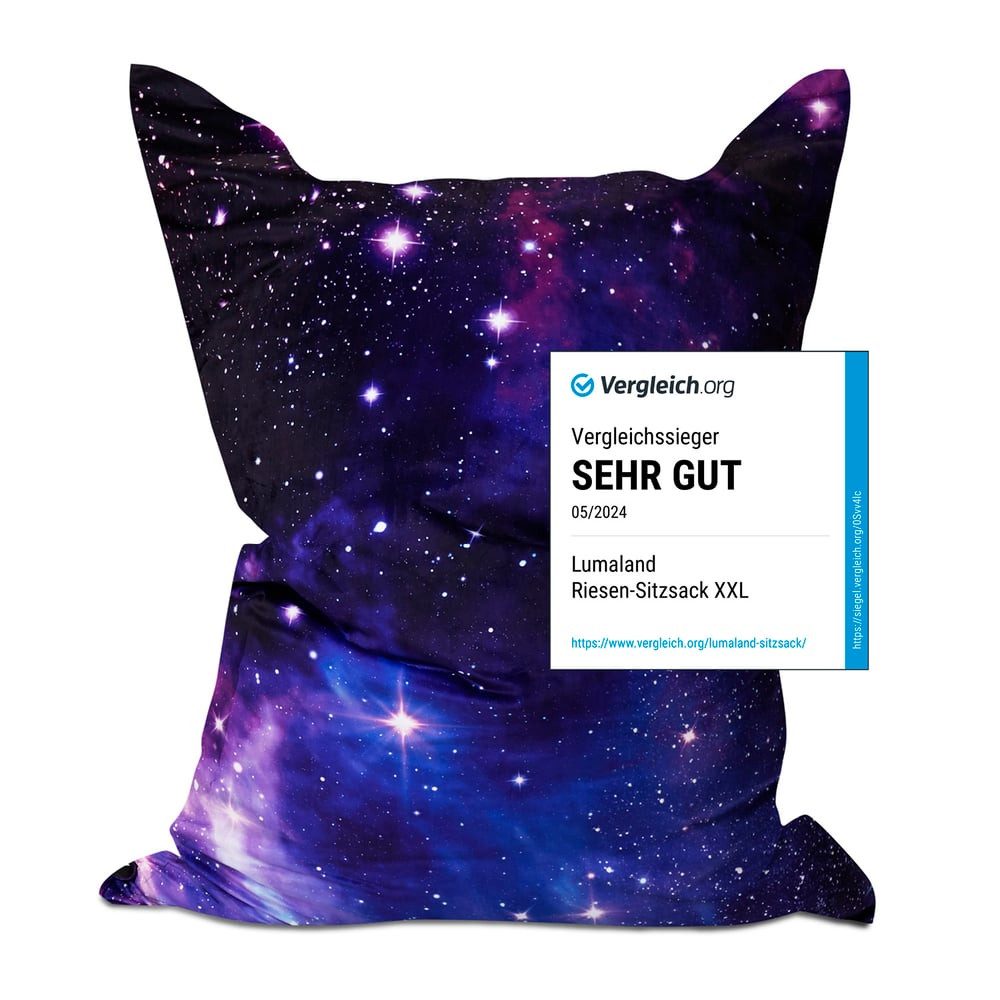 Lumaland Sitzsack XXL Bean Bag Riesen-Sitzkissen 380L 140x180cm Special Edi günstig online kaufen