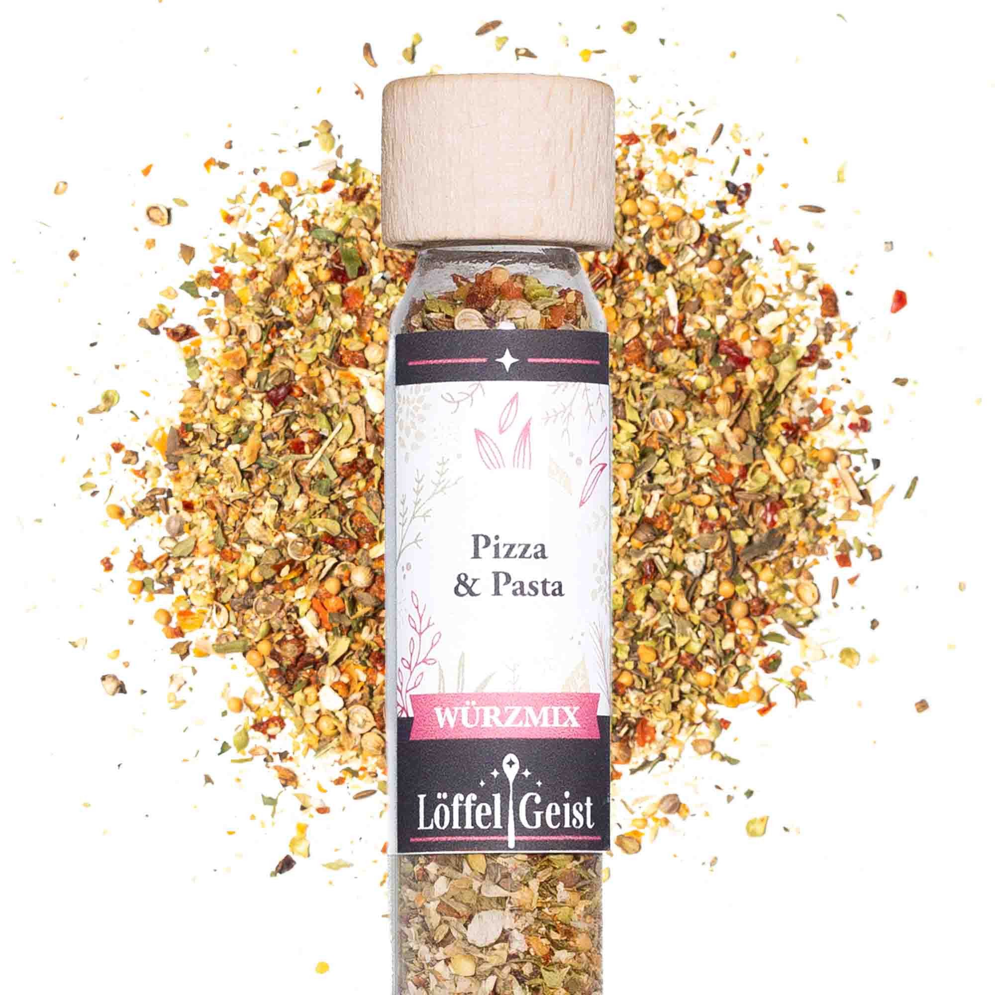 Löffelgeist Gewürz Pizza & Pasta(26g im praktischen Dosierglas)