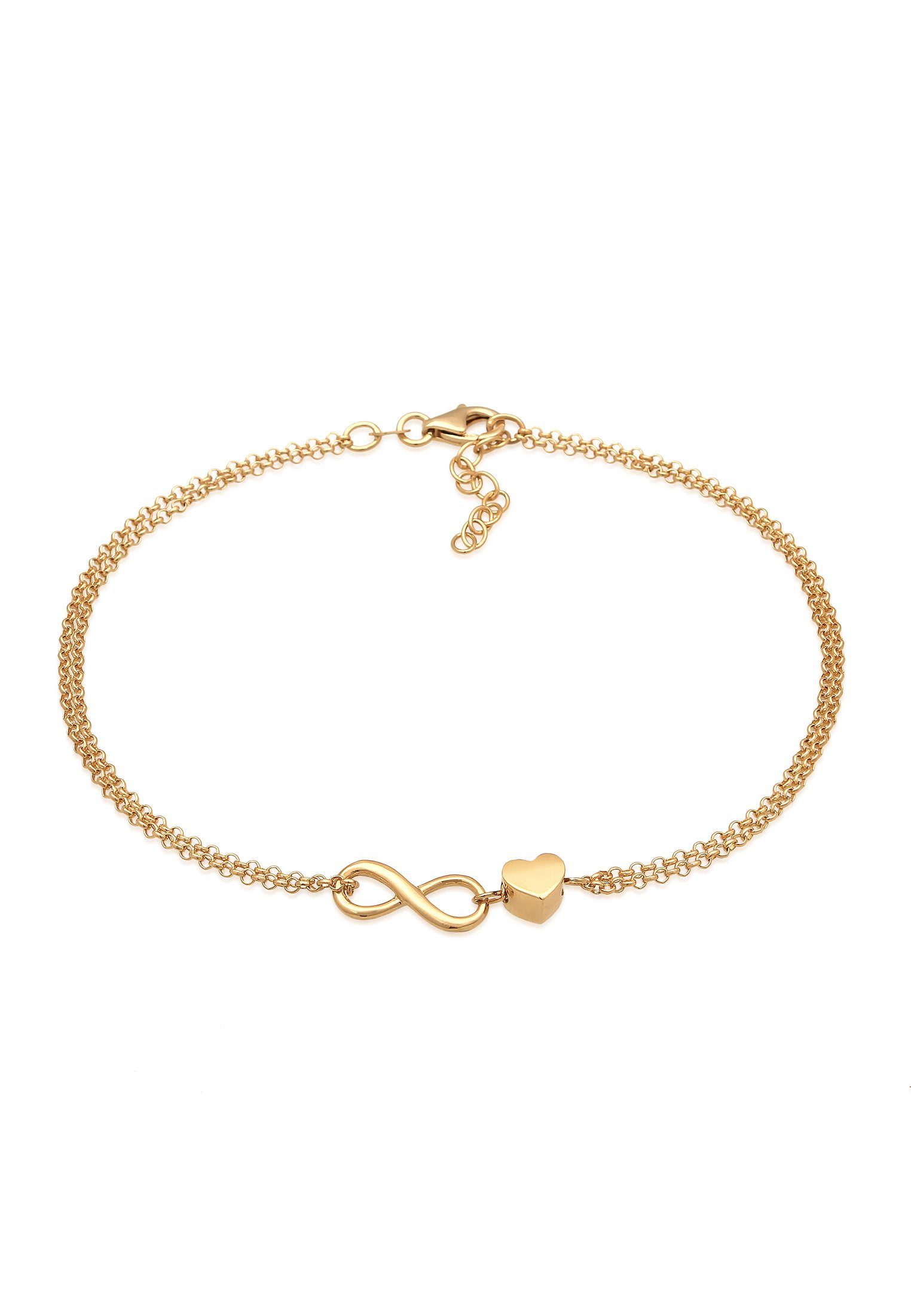 Elli Fußkette Herz Unendlichkeit Infinity 925 günstig online kaufen