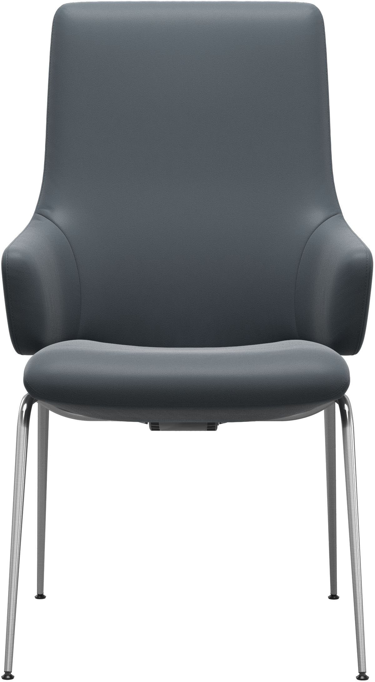 Stressless® Polsterstuhl Laurel, High Back mit Armlehne, Größe L, mit Beinen aus Stahl in Chrom