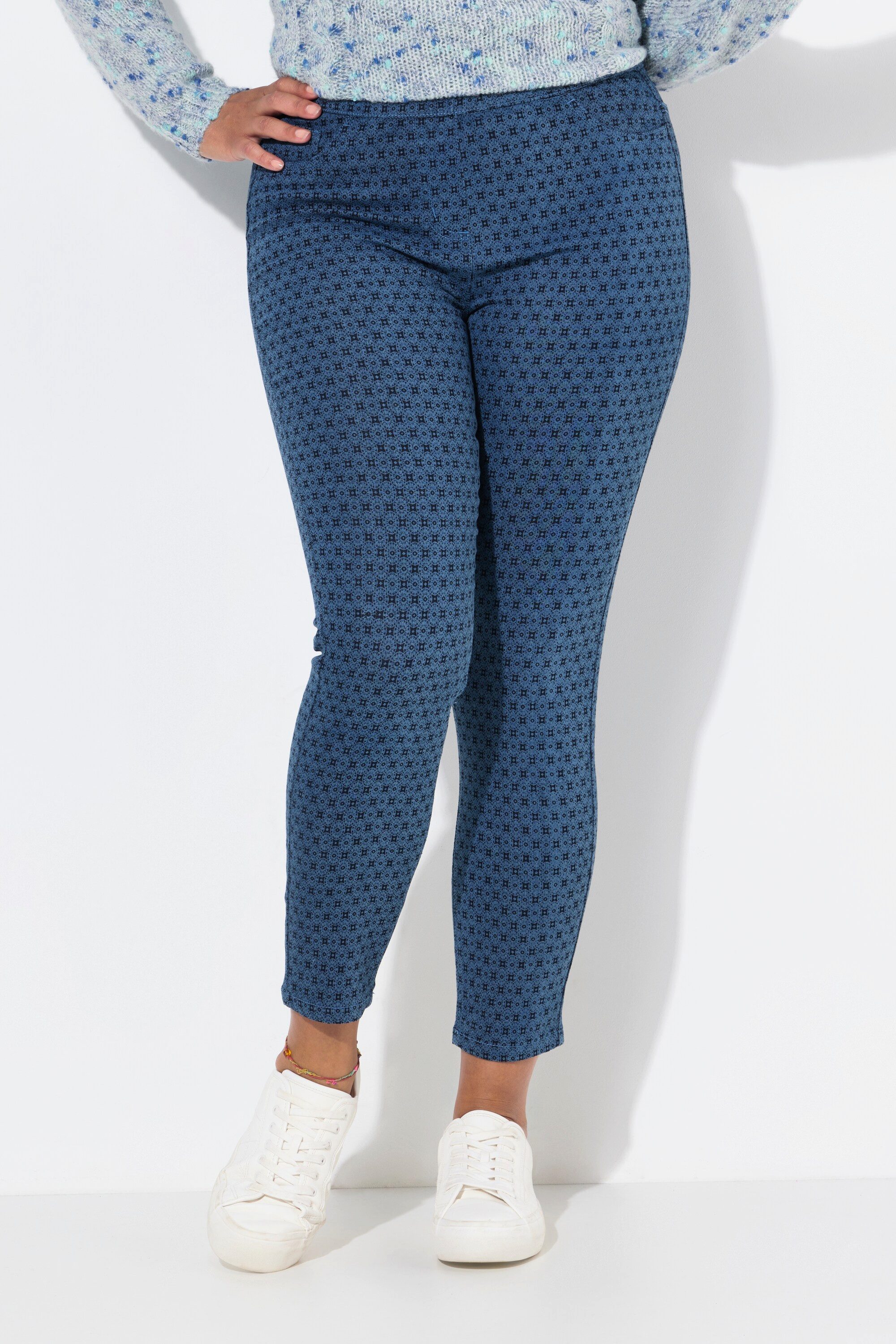 Janet & Joyce Jeggings Jeggings Slim Fit Minimal-Print Gesäßtaschen günstig online kaufen