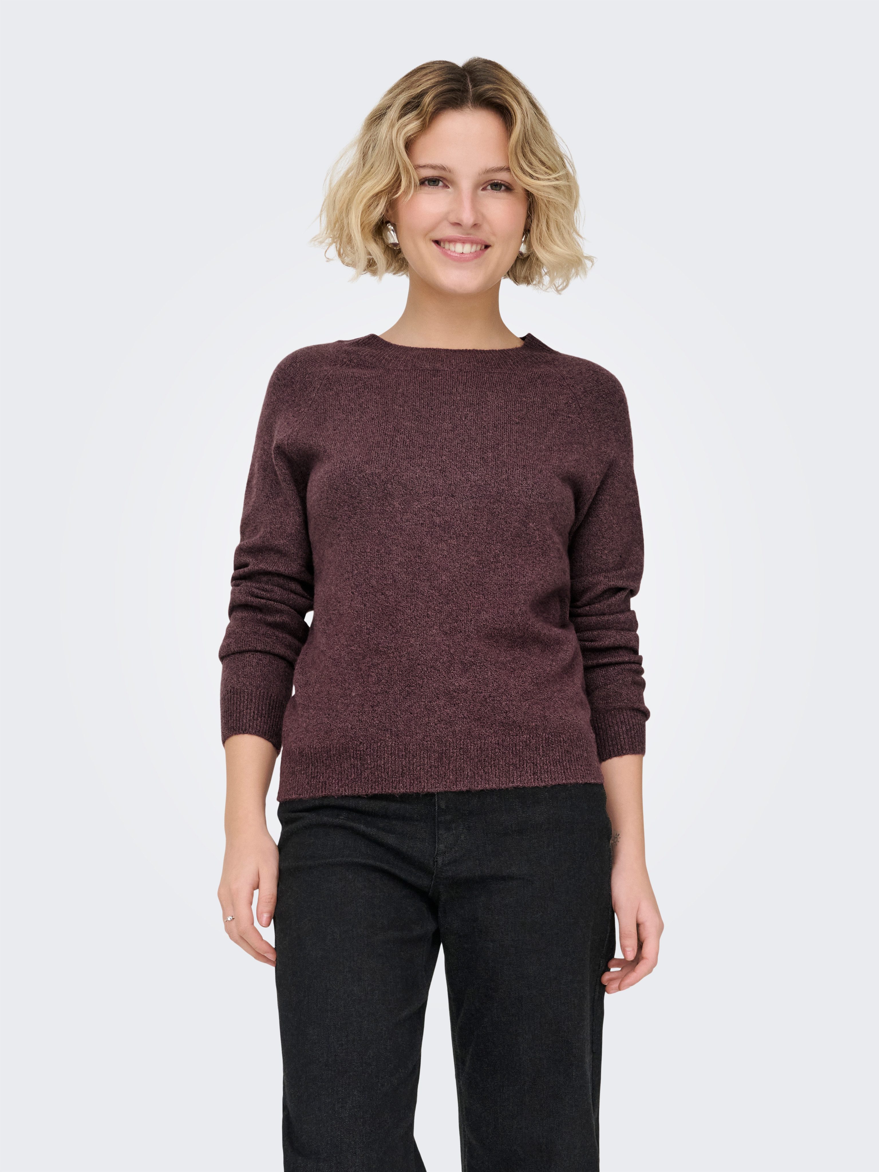 ONLY Rundhalspullover ONLRICA LIFE L/S PULLOVER KNT NOOS günstig online kaufen