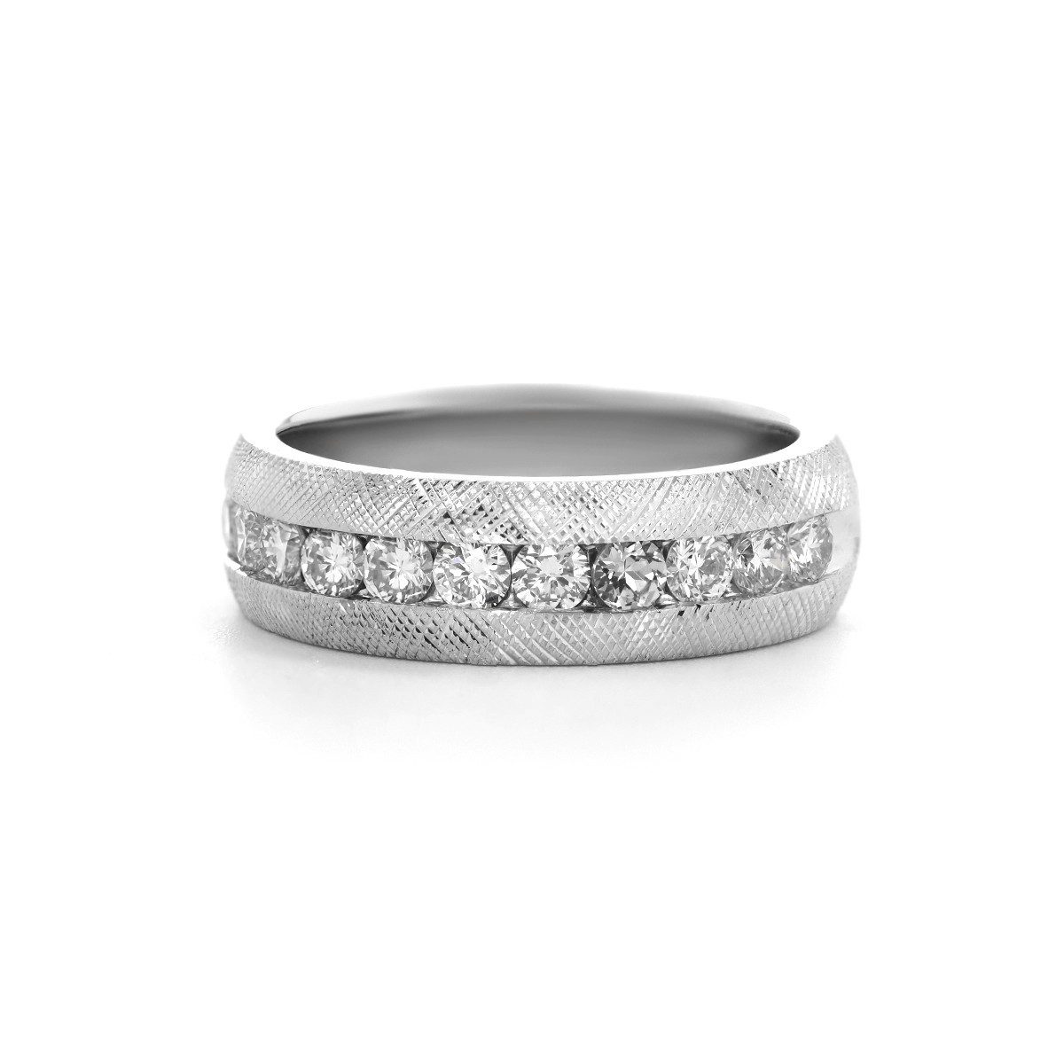 Jumpeak Diamantring D/E VVS/VS, Herren-Diamantring,14K Weißgold-Diamantring,Trauring, Diamond,Verlobungsring,Geschenk für Ehemann,Kommunion Geschenk Junge