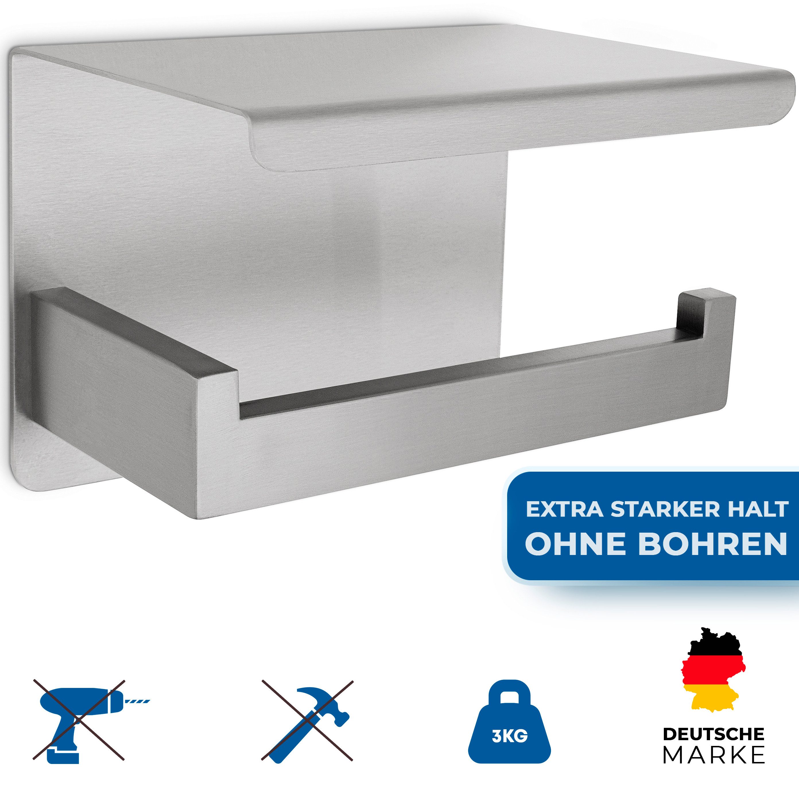 Perfectosan Toilettenpapierhalter Ascanius (inkl. Ersatz-Klebepad), rostfre günstig online kaufen