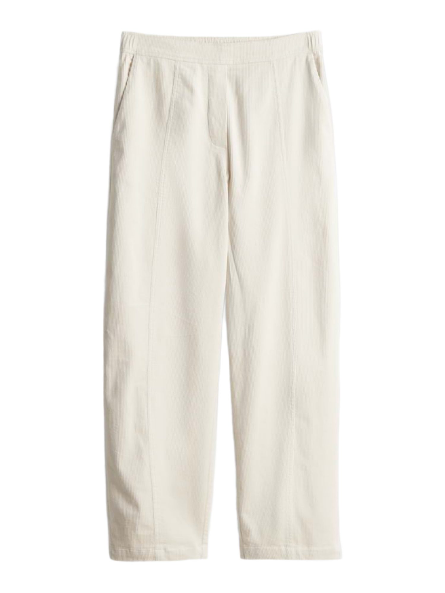 OPUS Stoffhose weiß,Casual,Baumwolle,Unifarben,Barrel Fit,Mittel