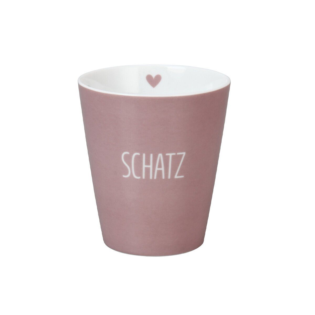 Krasilnikoff Becher Happy Mug Schatz, Porzellan dusty rose | Becher