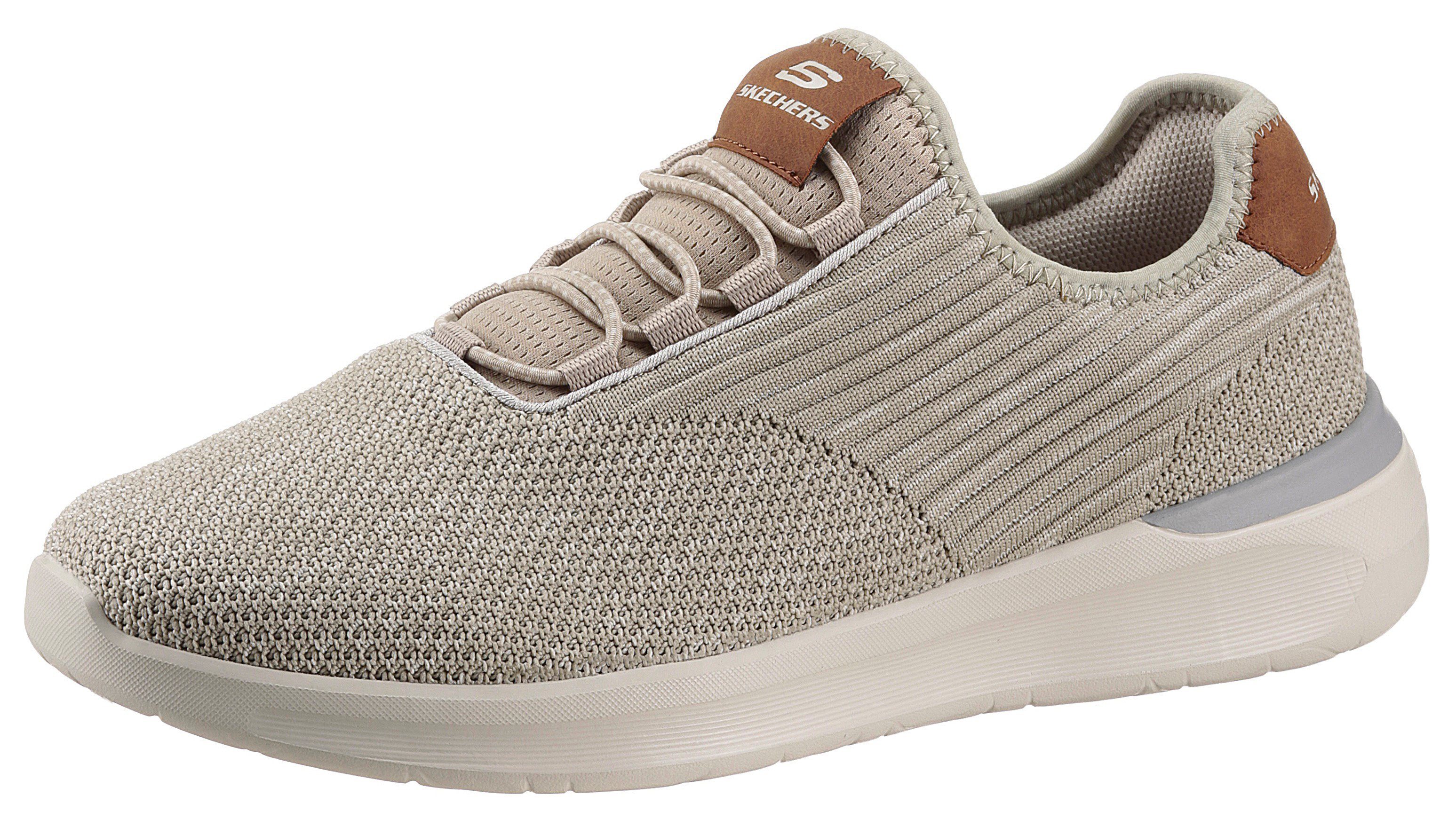 Skechers LATTIMORE-CORINGA Slip-On Sneaker mit Gummizug taupe