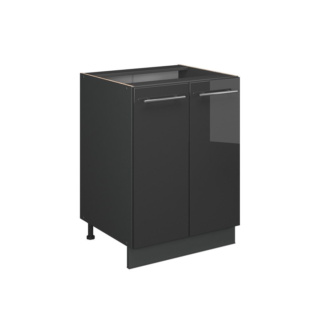 Vicco Unterschrank Fame-Line, Anthrazit Hochglanz/Anthrazit, 60 cm ohne Arb günstig online kaufen