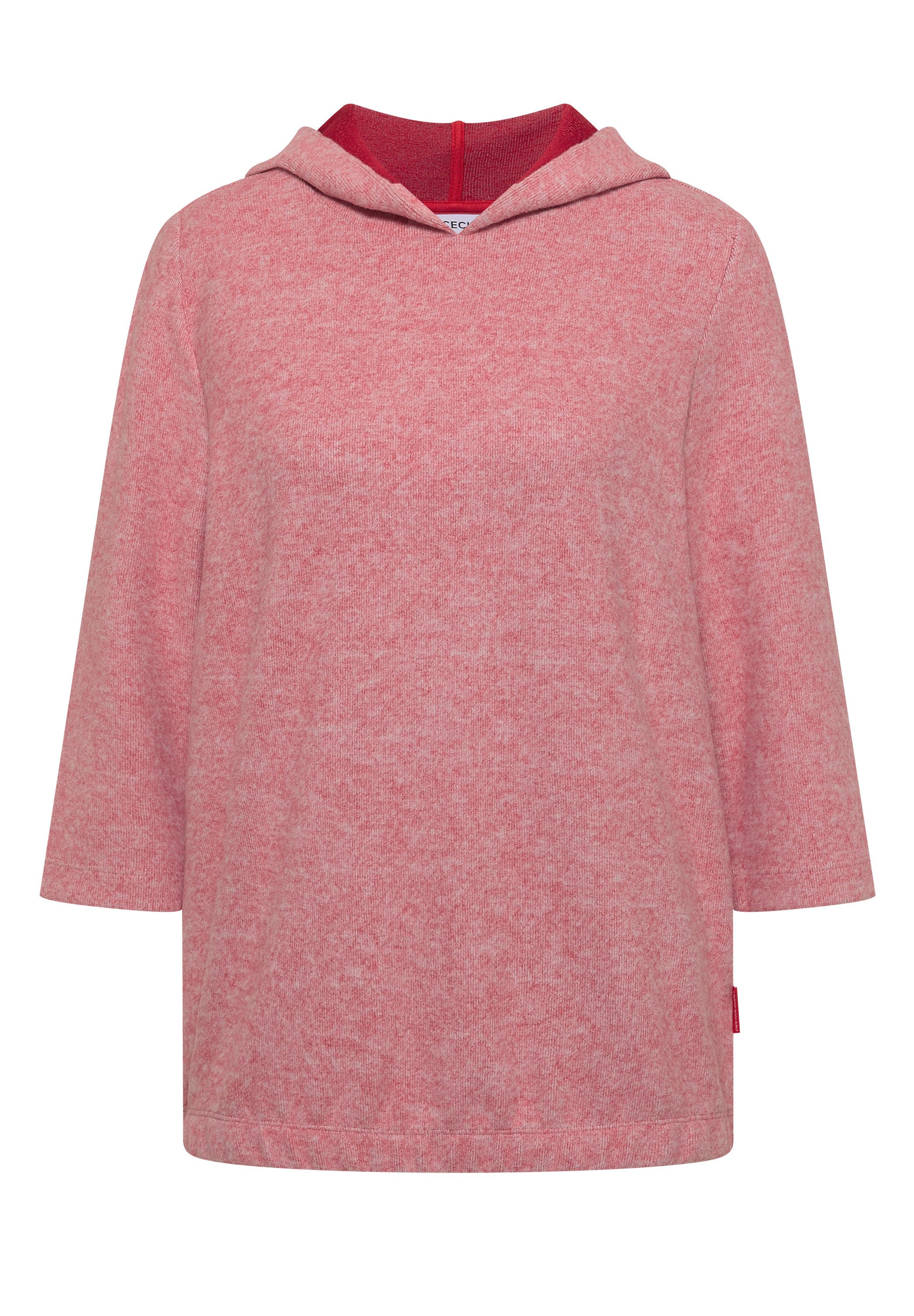 CECIL Kapuzensweatshirt 3/4-Arm-Shirt im Melange-Look – Bild 5 von 5