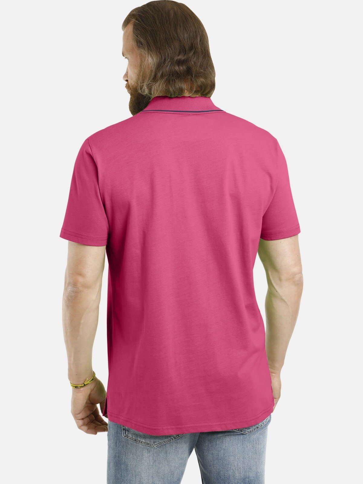 Baumwolle Vanderstorm aus Jan NANFRED hochwertiger Poloshirt pink