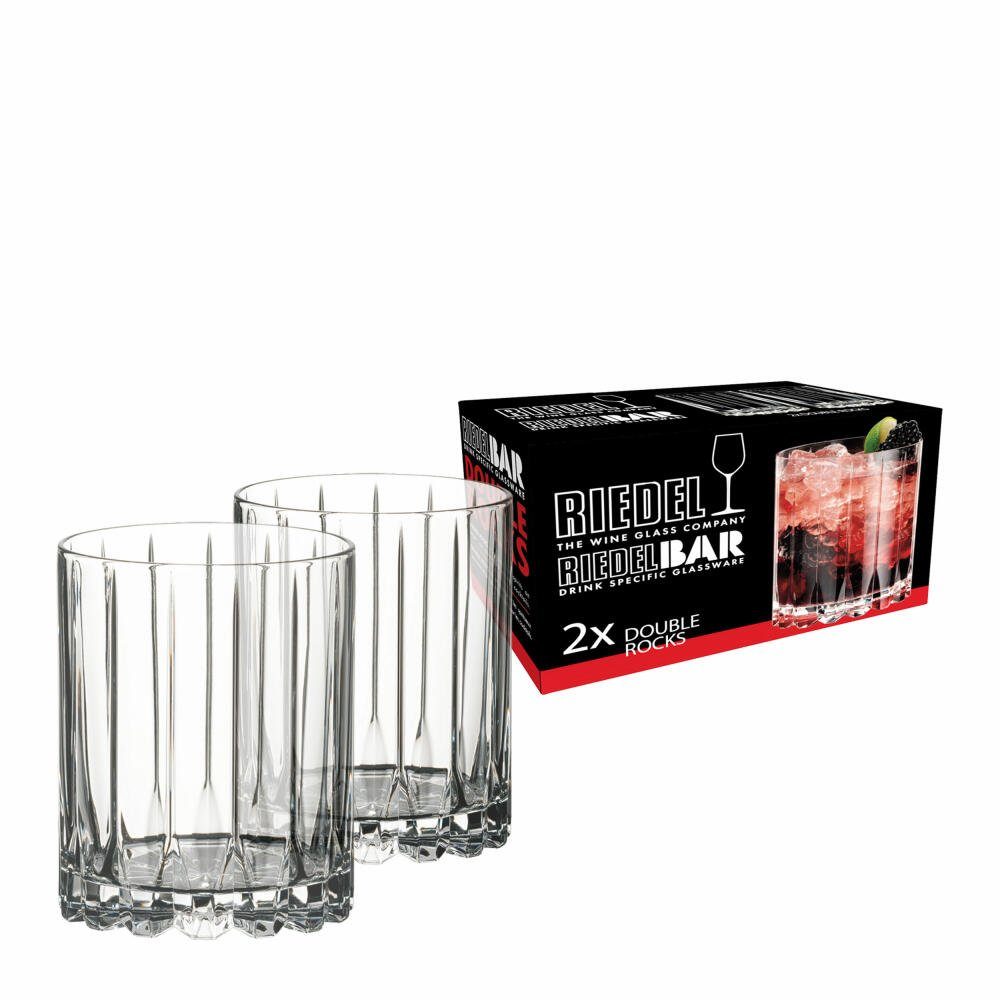 RIEDEL Glas Tumbler-Glas Bar Kristallglas 370 Double Rocks Set 2er ml