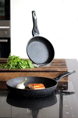 Elo Pfannen-Set Granit Passion, Aluminium (Set, 2-tlg., je 1 Bratpfanne Ø 20/28 cm), Induktion