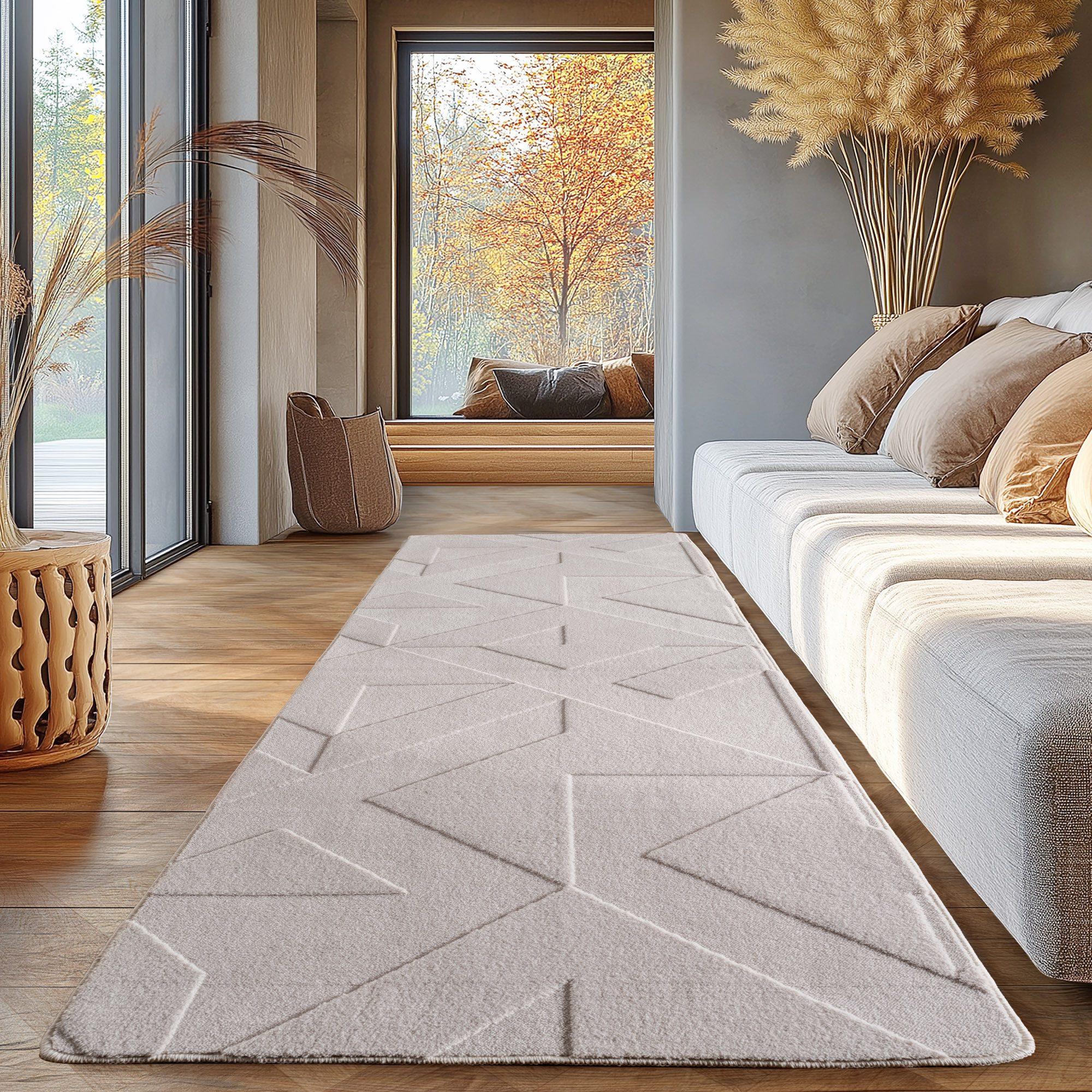 SIMPEX24 Designteppich Unicolor - Einfarbig, Rechteckig, Höhe: 12 mm, Kurzf günstig online kaufen