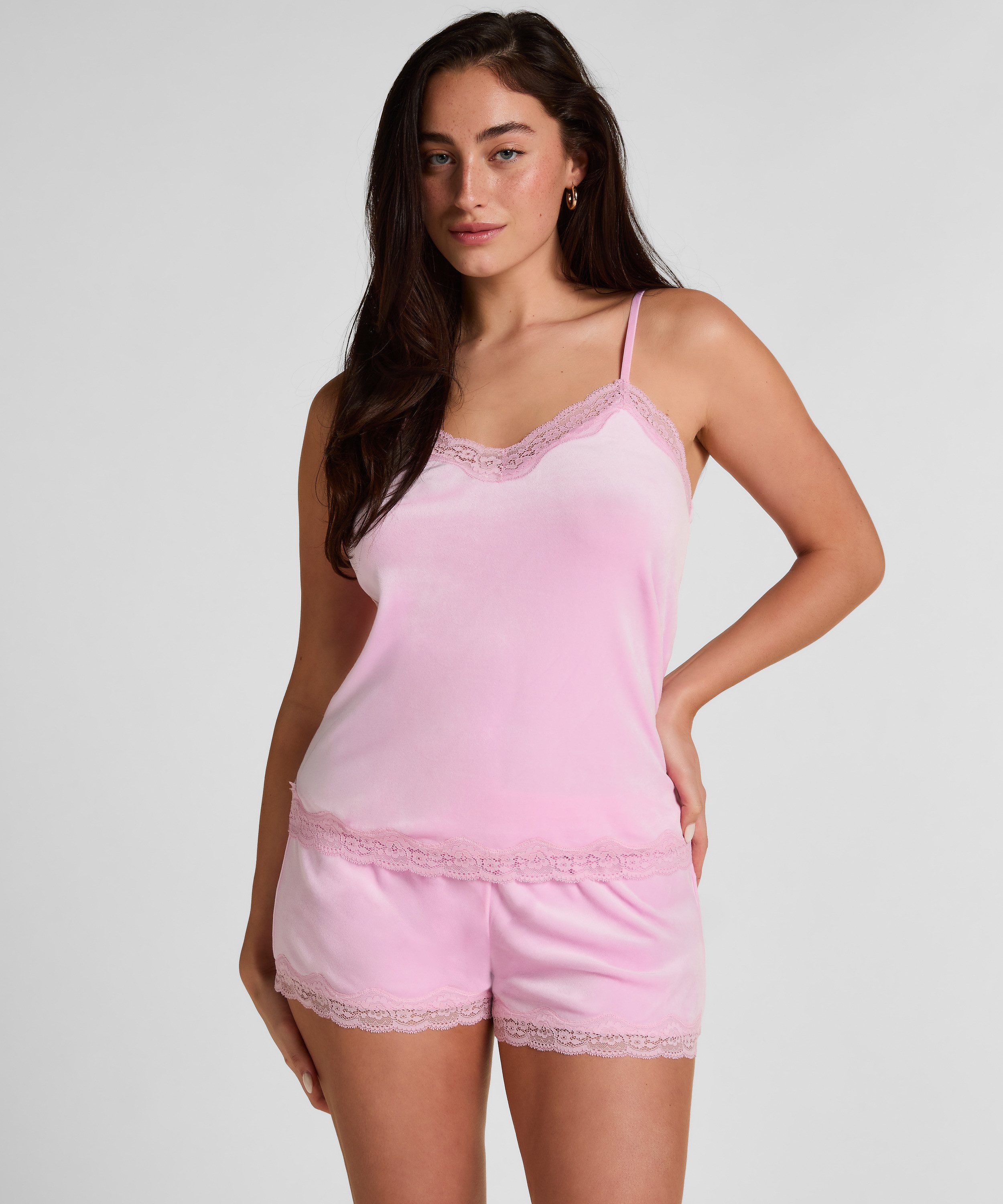 Hunkemöller Pyjama Samit-Spitzen-Short