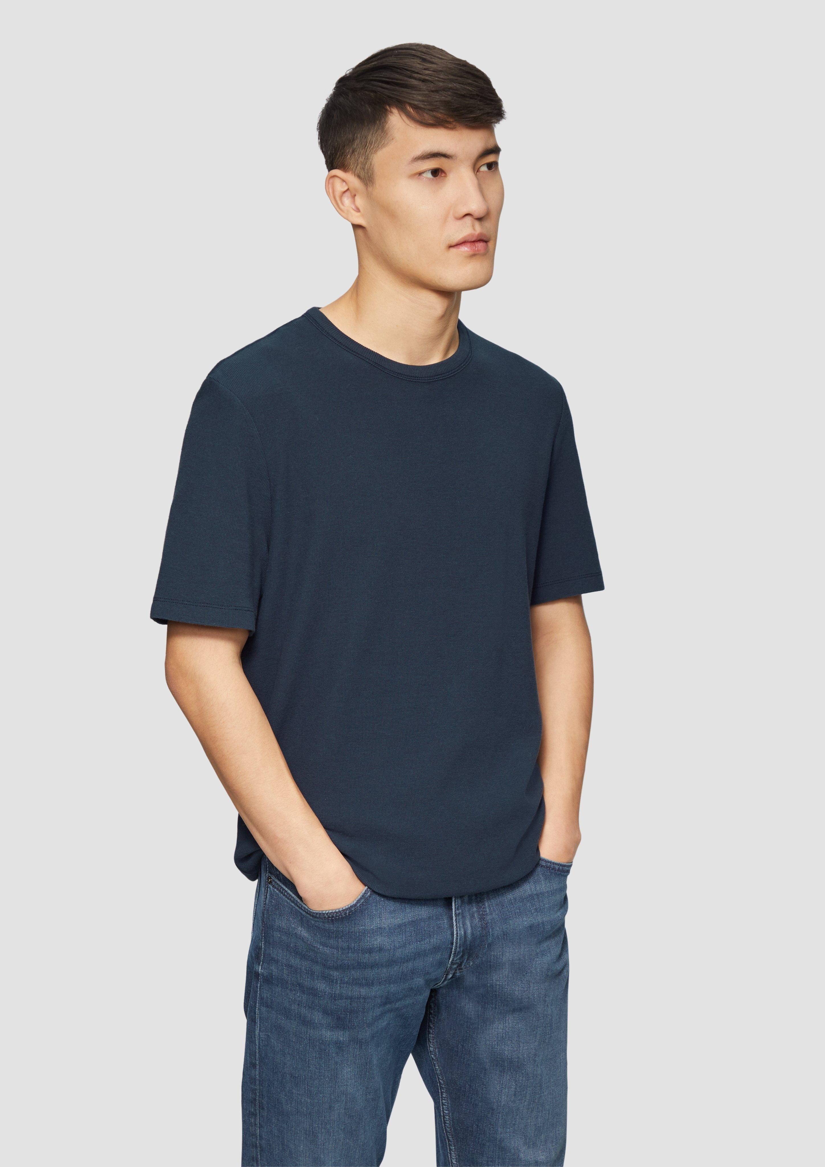 s.Oliver Kurzarmshirt T-Shirt aus Baumwolle mit günstig online kaufen