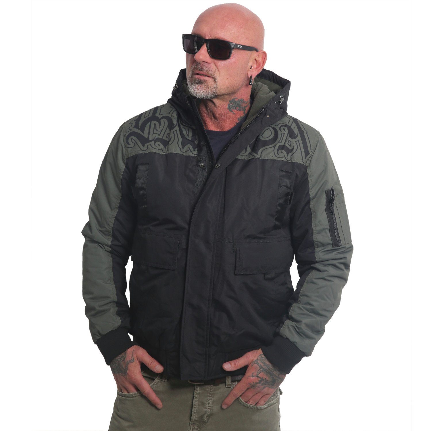 Yakuza Welcome Windbreaker Herren - Leichte Wasserabweisende Jacke Mit Kapuze