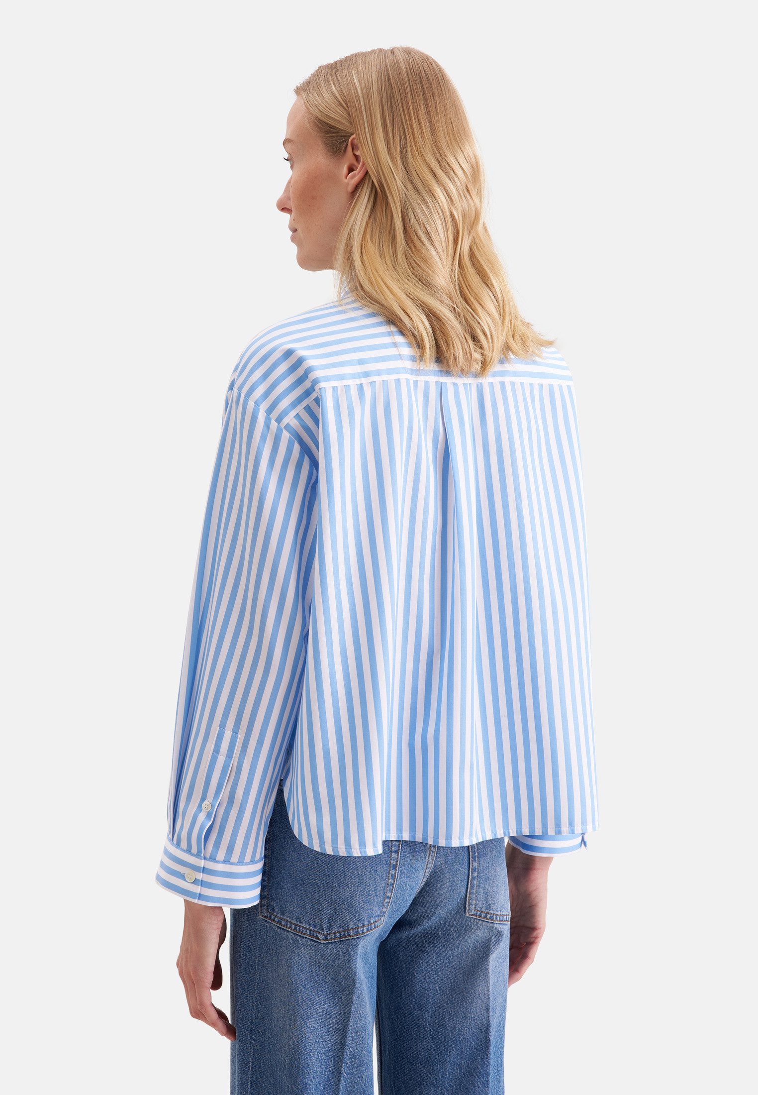 seidensticker Klassische Bluse 1/1 Kragen Gestreift