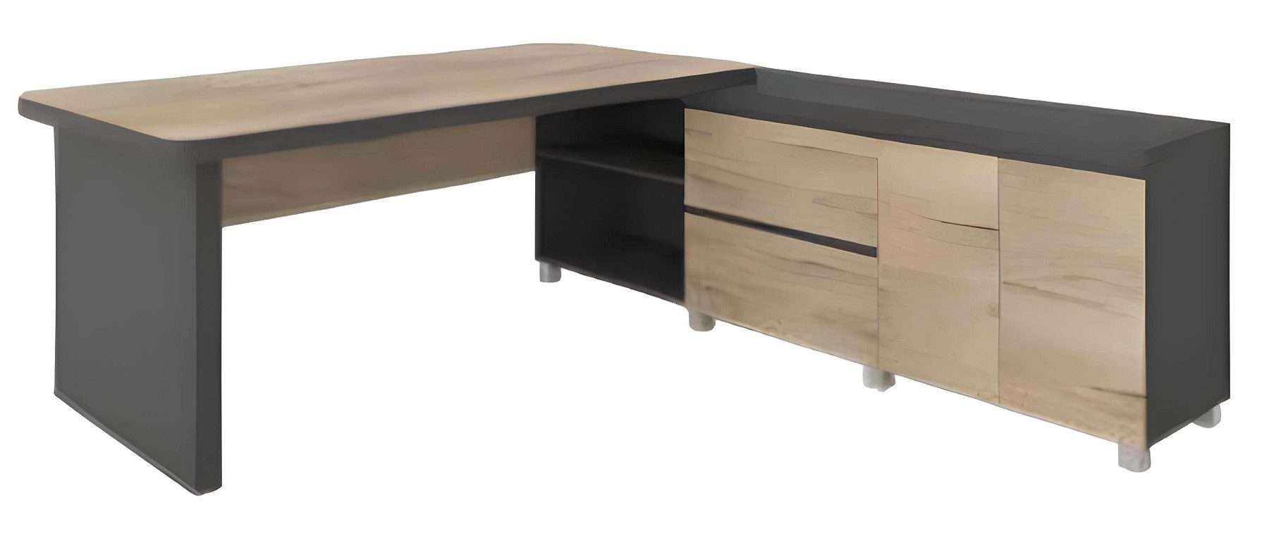 Eckschreibtisch Schreibtisch Sideboard Computertisch Büro Bürotisch Chef Exclusive CEO