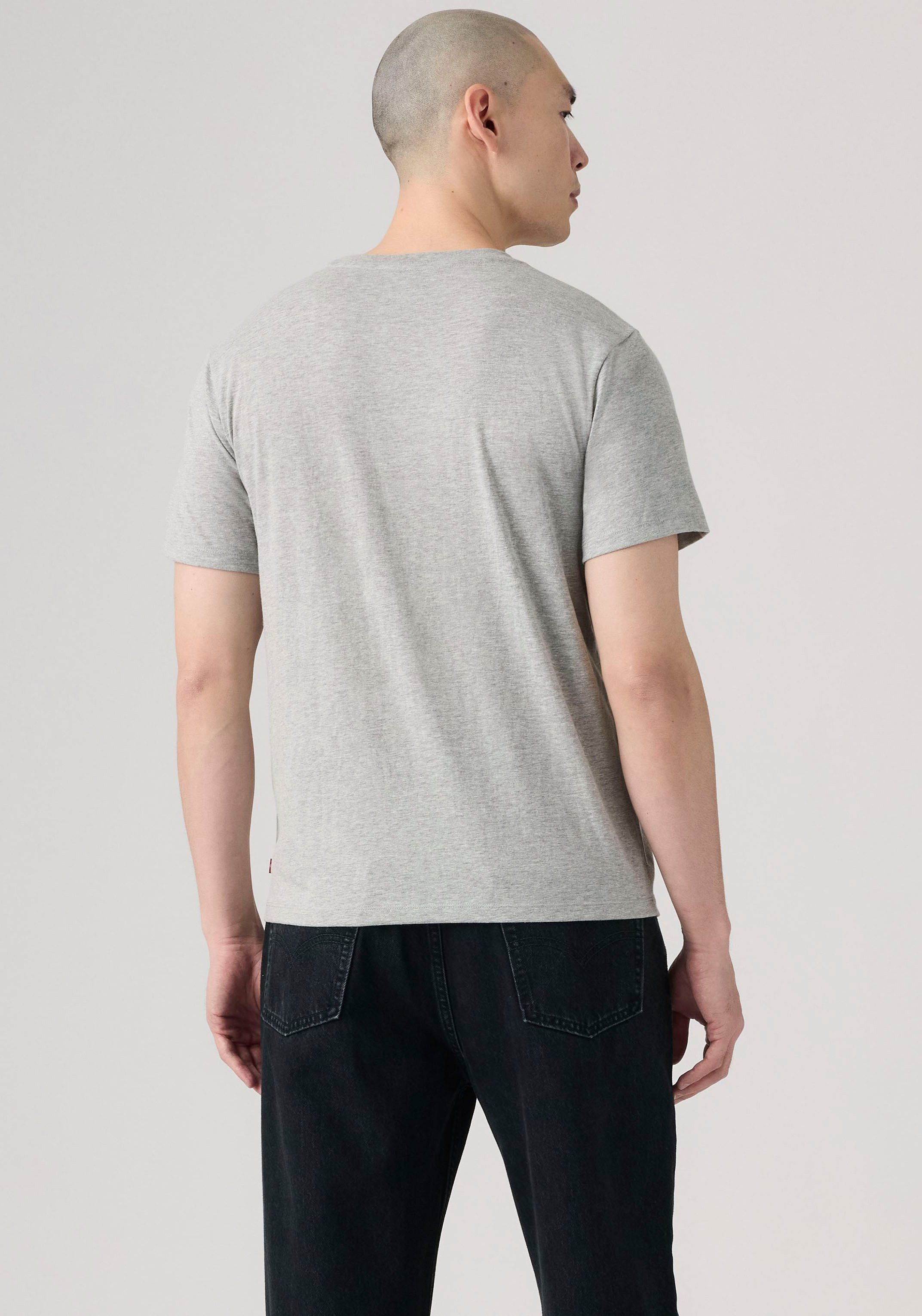 Levi's® T-Shirt GRAPHIC CREWNECK TEE Melierter Feinstrick, pflegeleichter Materialmix – Bild 3 von 5