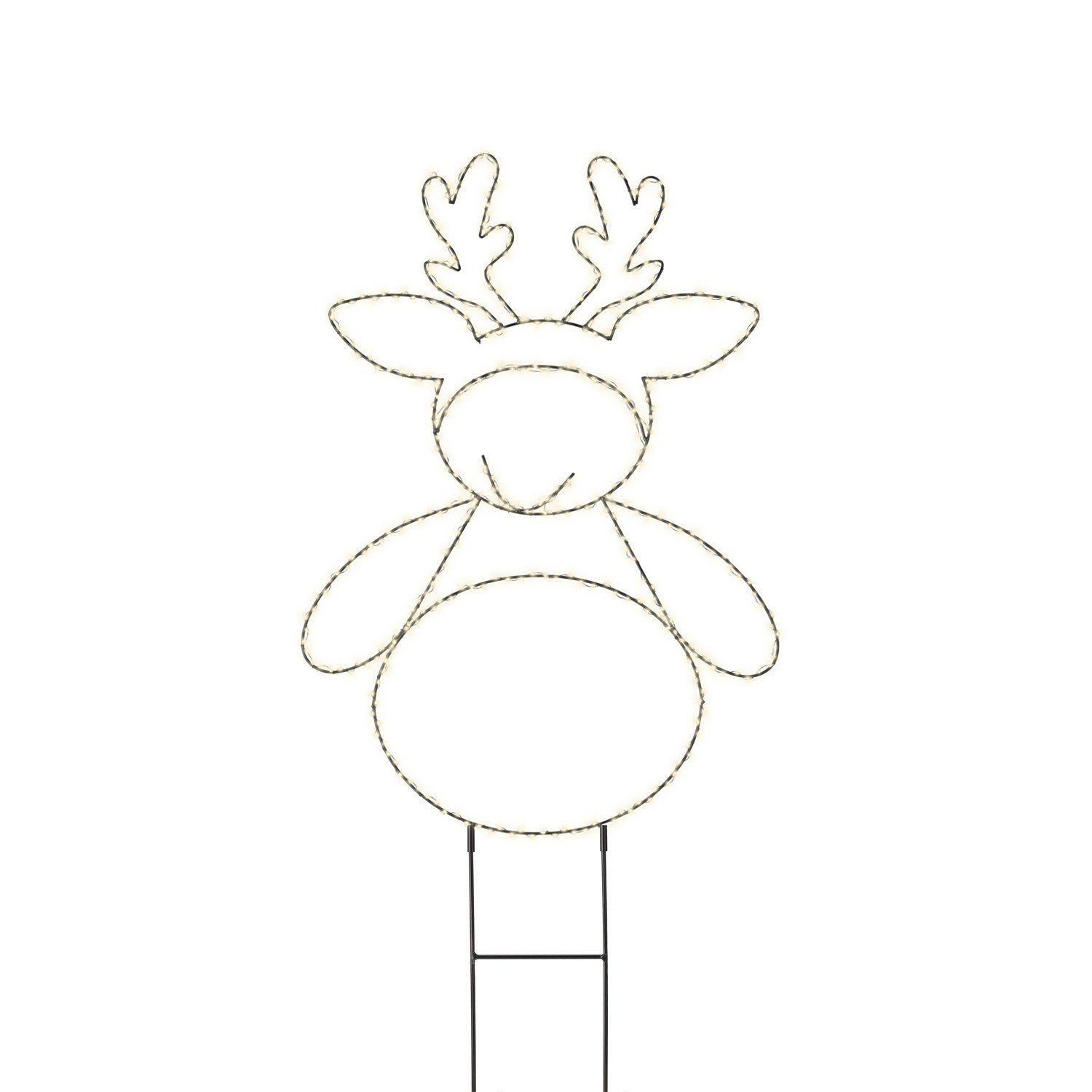 MARELIDA LED Dekofigur LED Gartenstecker Rentier 450LED 77cm Weihnachtsdeko günstig online kaufen