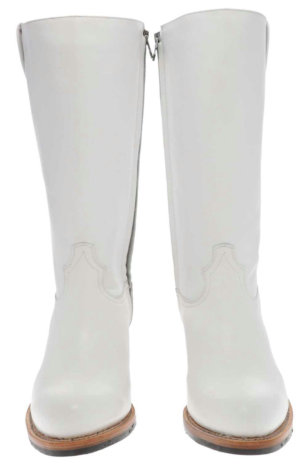 Sendra Boots 17615 Blanco Damen Lederstiefel Weiss Stiefel