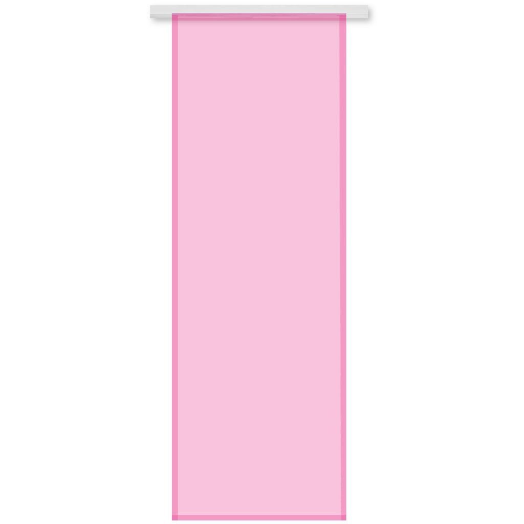 Vorhang, mit x St), 245cm (BxL), (1 Microfaser, Bestlivings, Transparente blickdicht, Pink 60cm Schiebegardine Klettband Klettband