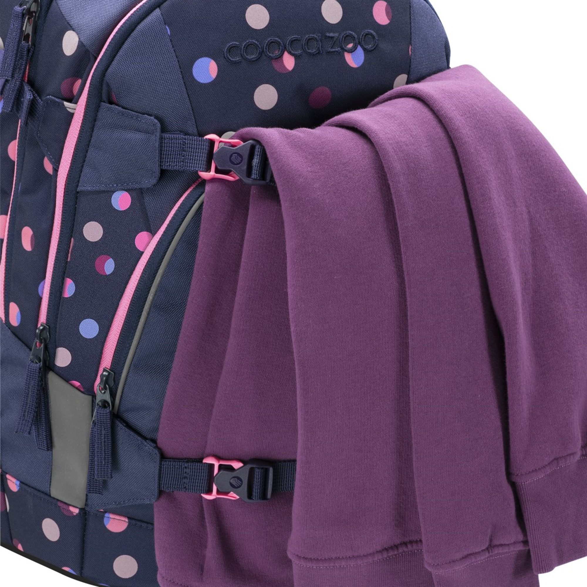 coocazoo Schulranzen Schulrucksack-Set MATE, Mäppchen Geldbörse (3-tlg)