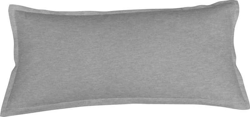 Kissenbezug Melange Uni, Schlafgut (1 Stück), passend zu Spannbettlaken und Bettwäsche