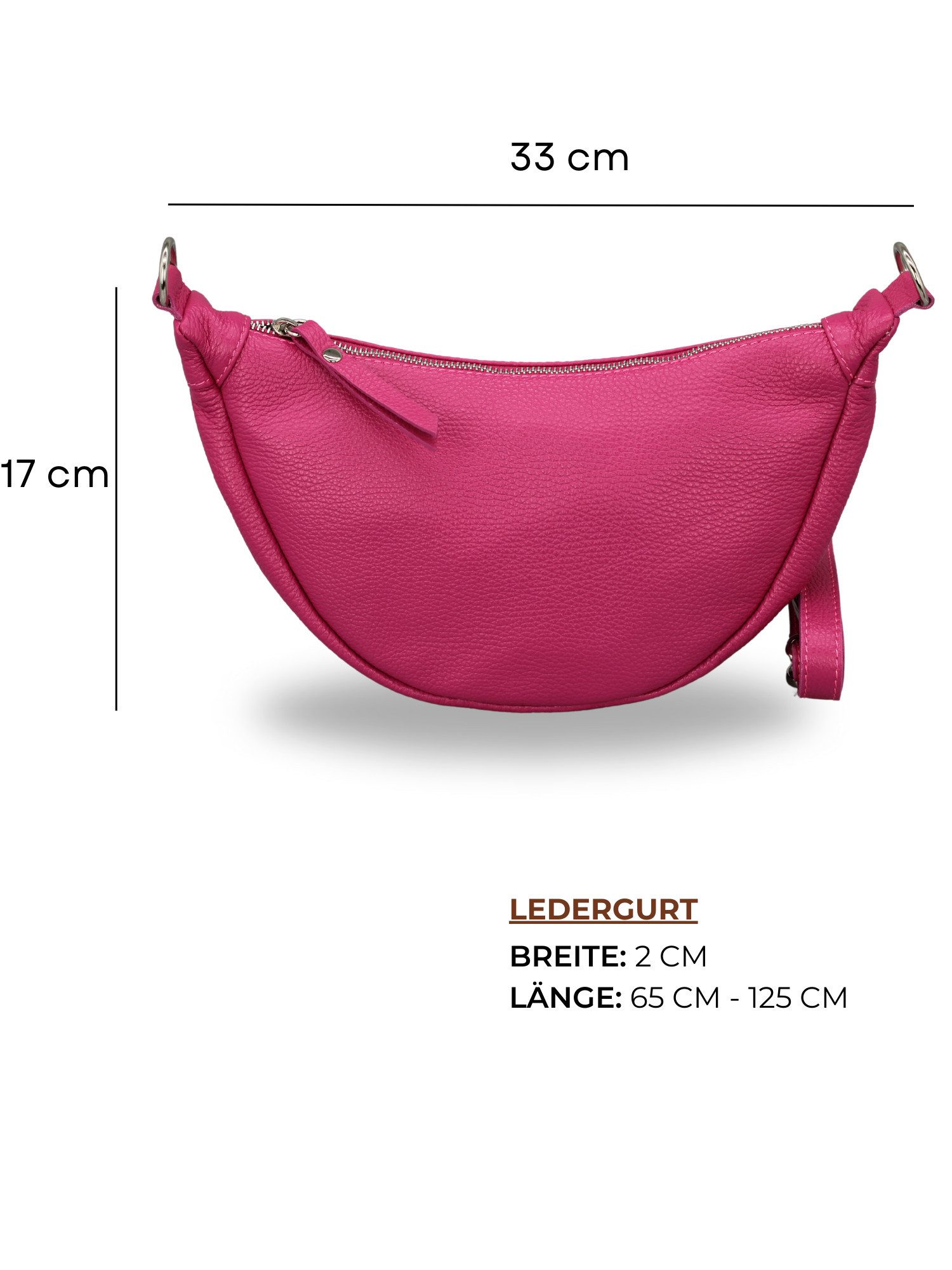 BRISE TASCHE Schultertasche Petra Ledertasche Damen – Handgemacht in Italien, Crossbody Bag (Einzelartikel, Einzeltasche), Handgefertigt in Italien, Echtleder, Wasserdicht