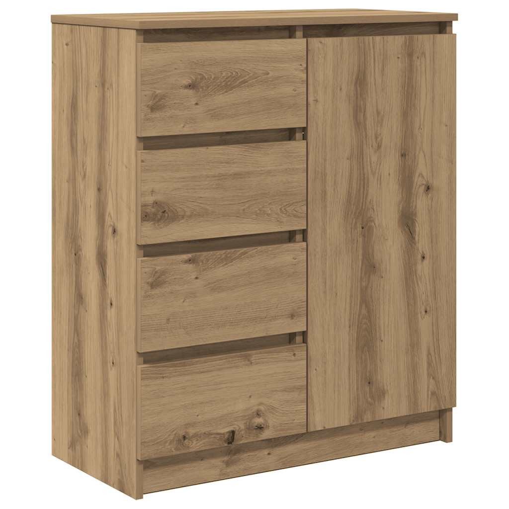 vidaXL Sideboard Sideboard mit Schubladen Artisan-Eiche 71x35x84cm Holzwerkstoff (1 St)