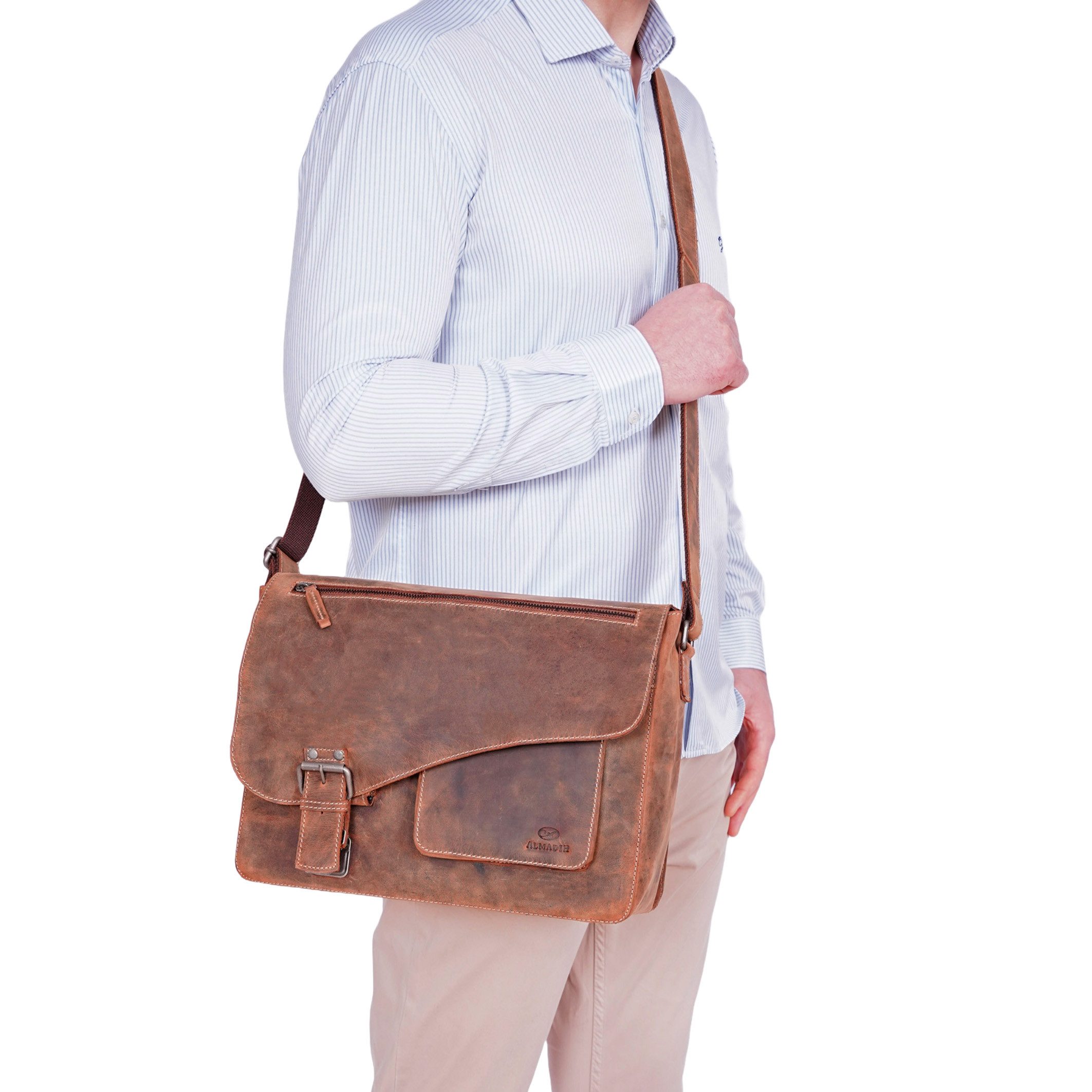 ALMADIH Umhängetasche JON N°2 Ledertasche mit günstig online kaufen