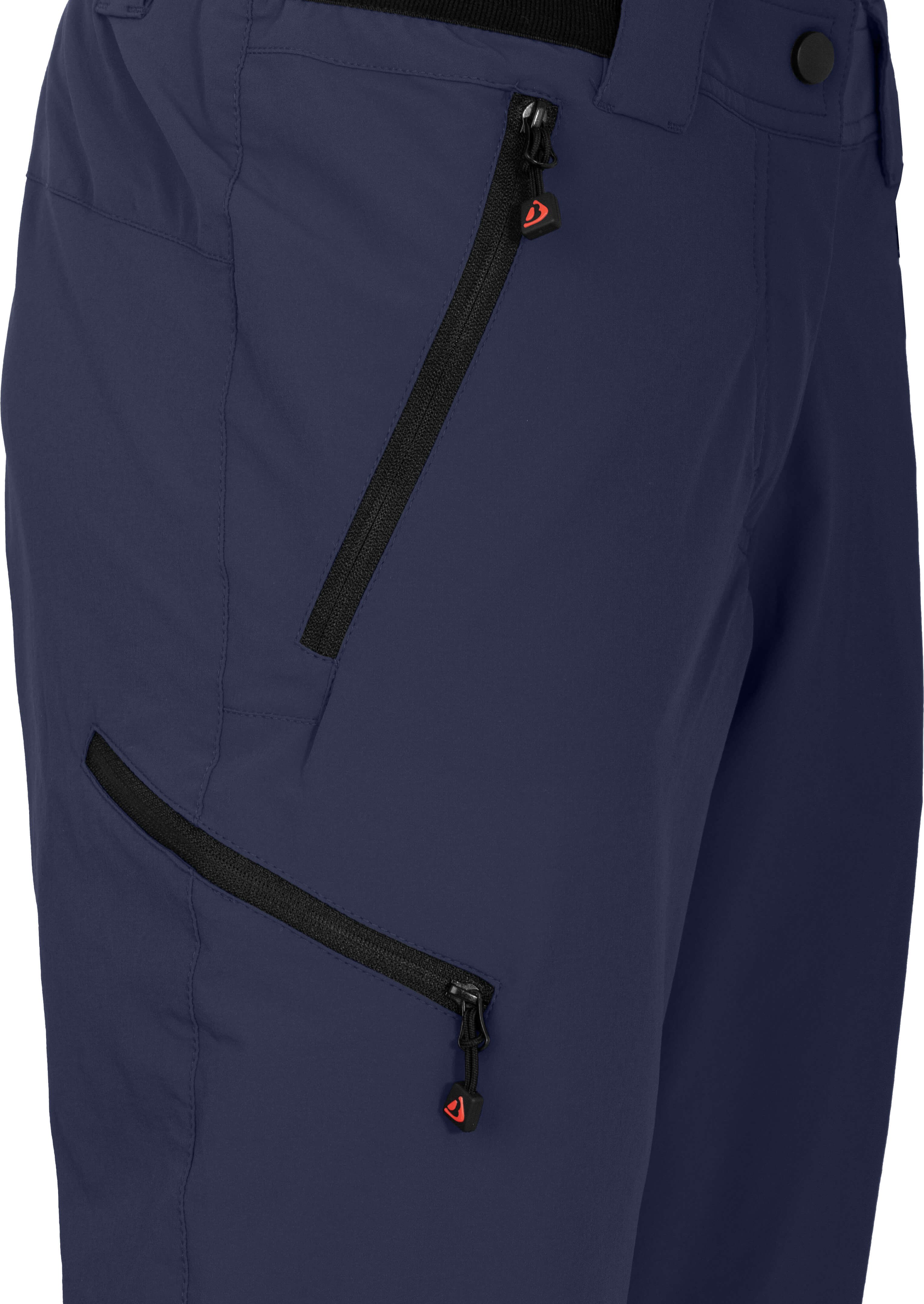 Bergson Outdoorhose VIDAA COMFORT Capri Damen 3/4 Wanderhose, leicht, strapazierfähig, Normalgrößen, peacoat