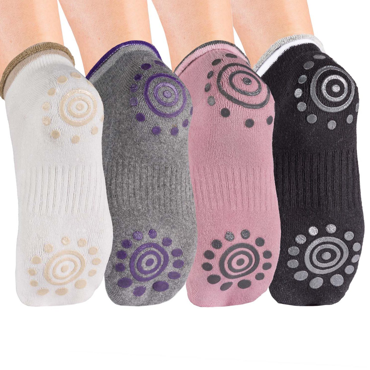 Body & Mind Sportsocken Yogasocken (4-Paar, rutschfeste Socken) mit Stopper günstig online kaufen