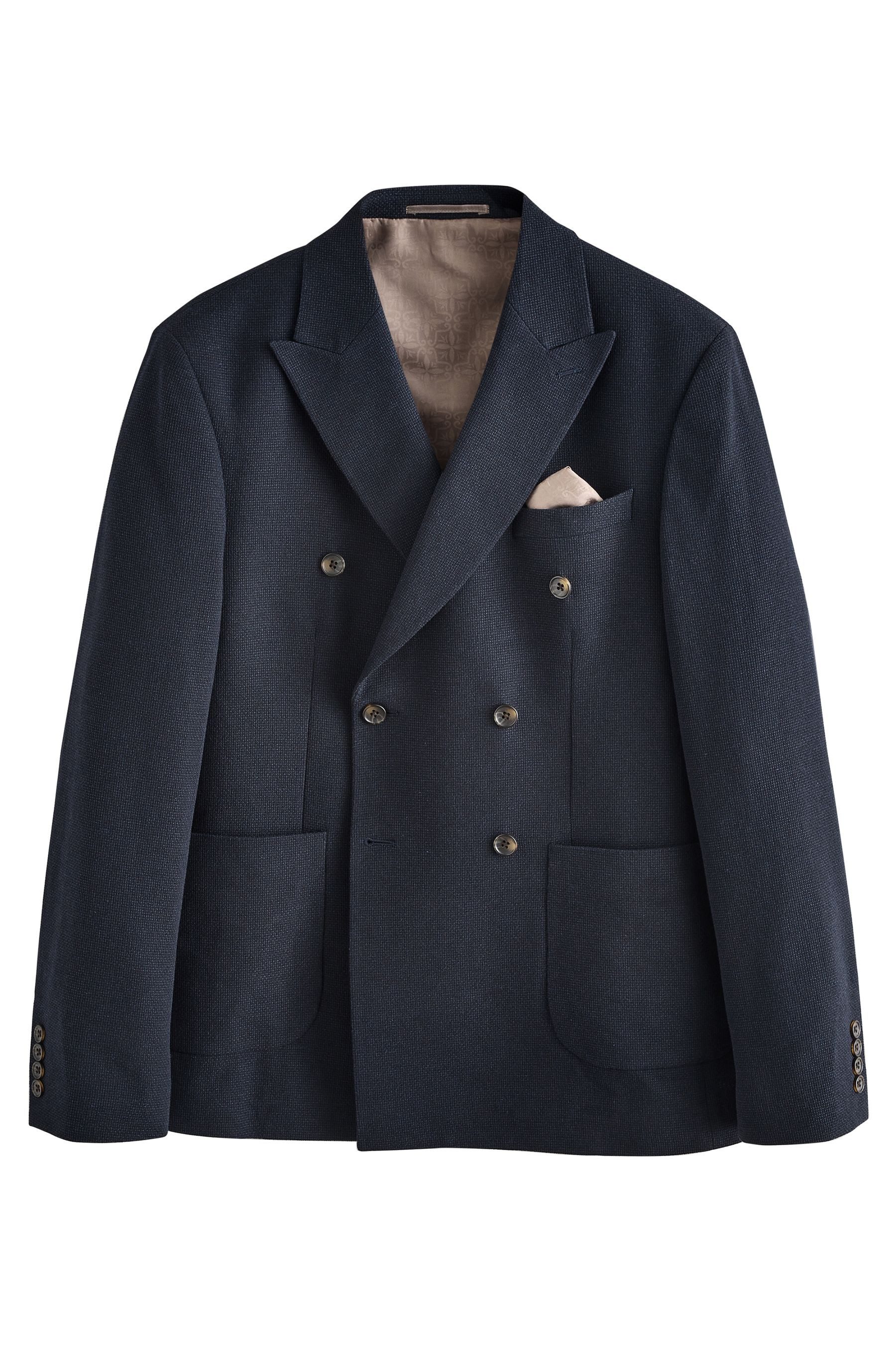 Next Jackenblazer Zweireihiges Regular Fit Signature günstig online kaufen